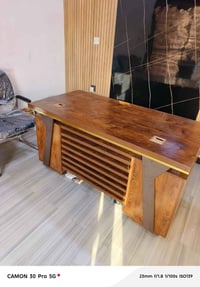 ميز مكتبي جديد غير مستخدم 140×70 سعر 175  الف بغداد الغزاليه  07828303...