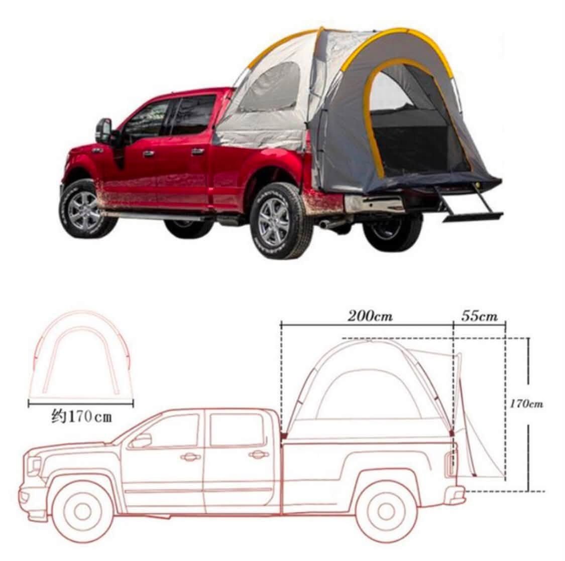 السلام عليكم للبيع خيمة صندوق الشاحنة (Truck Bed Tent)، والمخصصة للسيارات ذات الحوض الخلفي (مثل شاحنات فورد F150، رام، سيلفرادو).
تثبت هذه الخيمة مباشرة داخل صندوق الشاحنة لتوفر مكاناً مرتفعاً ومريحاً للنوم أثناء التخييم دون الحاجة لنصب خيمة على الأرض.
مقاومة الطقس: تأتي بتصميم مزدوج الطبقات مقاوم للماء (بمعدل PU2000mm) لحماية ممتازة من الأمطار والرياح.
أعمدة متينة: تعتمد على أعمدة دعم مصنوعة من الألياف الزجاجية (Fiberglass) بقطر 9 ملم لثبات عالٍ.
التهوية والأمان: تحتوي على نوافذ شبكية عالية الكثافة تمنع دخول الحشرات وتوفر تهوية ممتازة.
السعة : تتسع  ل 3 أشخاص 
تواصل خاص او ***********
