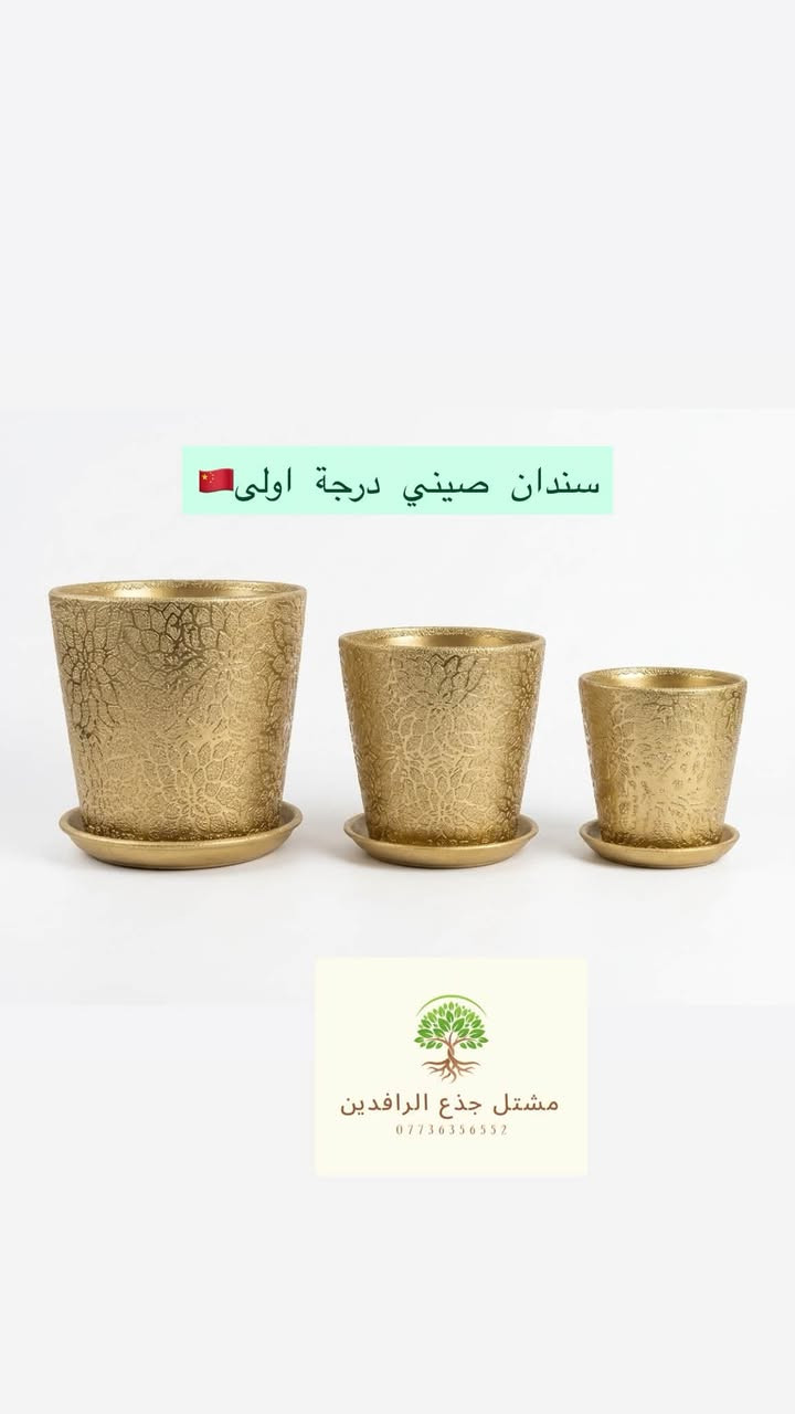 سندان صيني درجة اولى🇨🇳💪

أناقة السندان قبل أناقة النبتة!🪴✨
تحفة فنية تخطف العيون وتغير شكل زاوية بيتك بالكامل!

تشكيلة سنادين راقية بلمسة فاخرة (نقشات مميزة، ذهبي، فضي، وألوان مطفية هادئة) تصاميم مميزة تعكس ذوقك
الرفيع.

📌كل سندانة تجي وياها الماعون الخاص بيها بنفس الديزاين والخامة لترتيب نظيف ومثالي.

📏متوفرة بعدة قياسات لكل طقم يناسب مختلف النباتات.

‼️ج الكمية محدودة جداً والطلب عليها كبير!
• 🚗متوفر خدمة توصيل سريعة لجميع المناطق
.
✉️لا تفوت الفرصة.. احجز طقمك الآن عبر الرسائل قبل نفاذ الكمية!

📍العنوان ::بغداد:: زيونة 

يوجد خدمة توصيل 🚚 

رقم الهاتف /***********:::واتساب✅✉️
