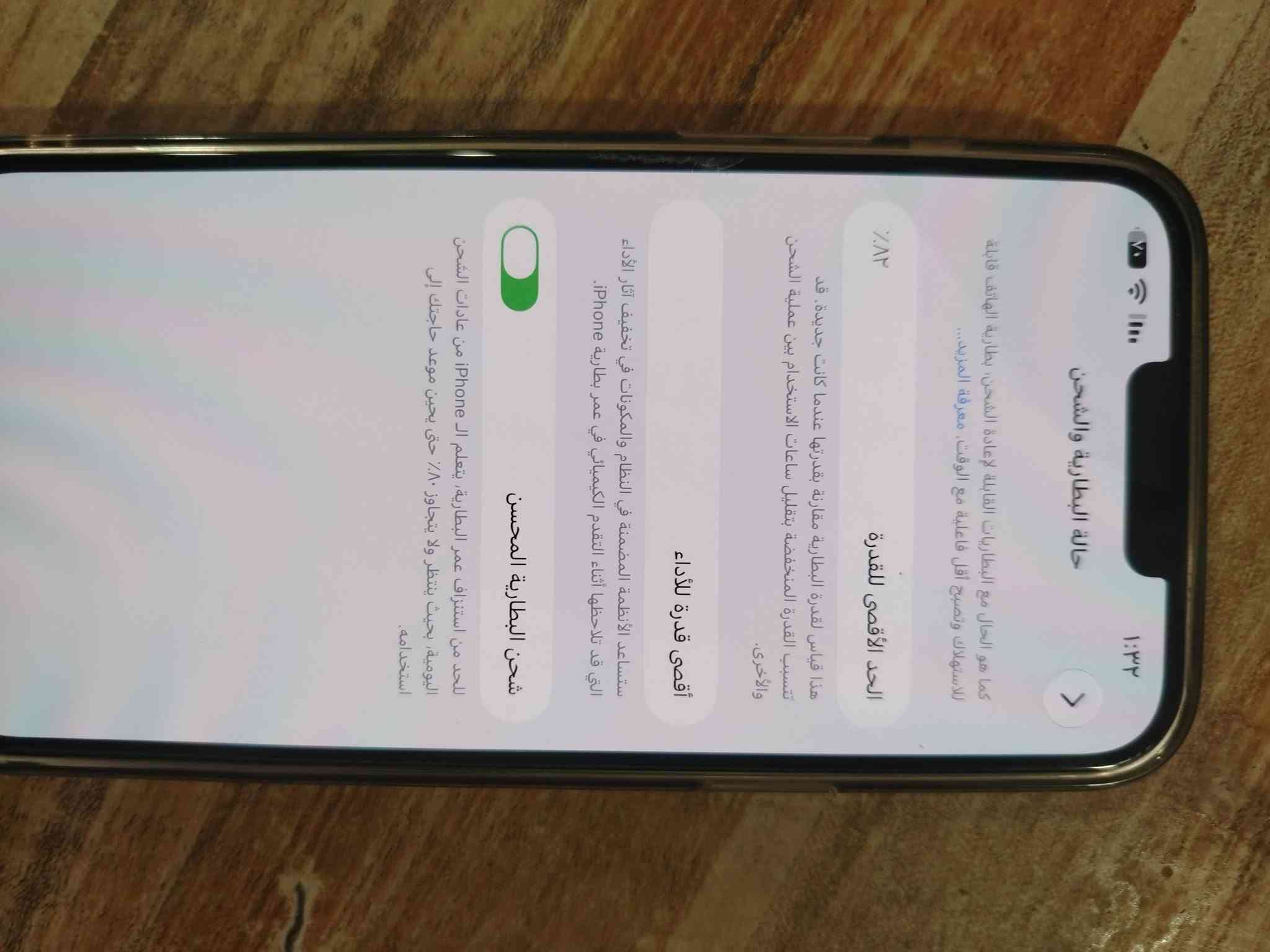 آيفون ١٣ برو ماكس • ذاكره ٢٥٥ • بطارية ٨٢