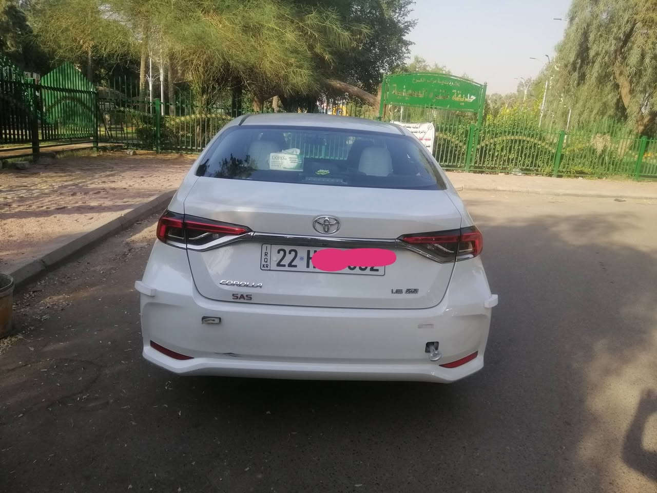 تحية طيبه
كورلا للبيع ٢٠٢١ خليجي شركه ساز مكفوله رقم أربيل لون ابيض صدفي سنويه هزه جديده باسمي  مجددهن شهر٤ـ٢٠٢٦ سياره على وضع الشركه عدا الدعاميه الاماميه أثر رصيف بي كتلوك الشركه بي كير VVT
7نمر
محرك ١٦٠٠ اقتصادي بشكل ممتاز تفويله تمشيك ٥٩٠ كم تقريبا
عداد ١١١
تايرات ياباني جدد
السعر١٤٧ $
مكان بغداد الاتصال فقط على الرقم 
للاستفسار ***********
الله يوفقك ويسهل للجميع

