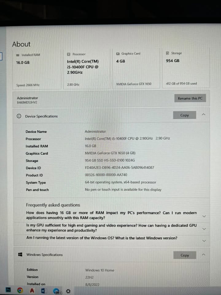 السلام عليكم 
للبيع حاسبة pc مواصفات ممتازة
النظافة 100% استعمال قليل جدا 
المواصفات بالصور 
السعر 1,100,000 
مليون و١٠٠ الف 
معها الملحقات مجاناً 
* شاشة ماركة vortex حجم 24 FHD 
مواصفات الشاشة بالصورة 
* كيبورد 
* ماوس 
* كافة ملحقات التوصيل من الكيبلات وال HD كيبل 
* جهاز ملتقط اشارة Wireless 

للاستفسار ***********
