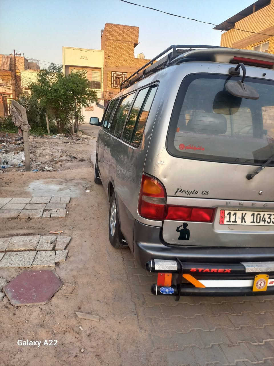 كيا بريجو شبوط موديل 2001 مكينه نسمات بخار كير اكسن جدد دواخل جدد تخم تاير سنويه بسمي هزه جديده رقم بغداد انكليزي كهربائيات شغاله بلاديه بيها بس الربع وباب سلايت  السعر 93 وبيها مجال مكاني بلنجف 
***********
