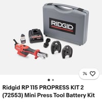 لا توجد تفاصيل  نص مكتوب في الصور: - 74 - Ridgid RP 115 PROPRESS KIT 2...