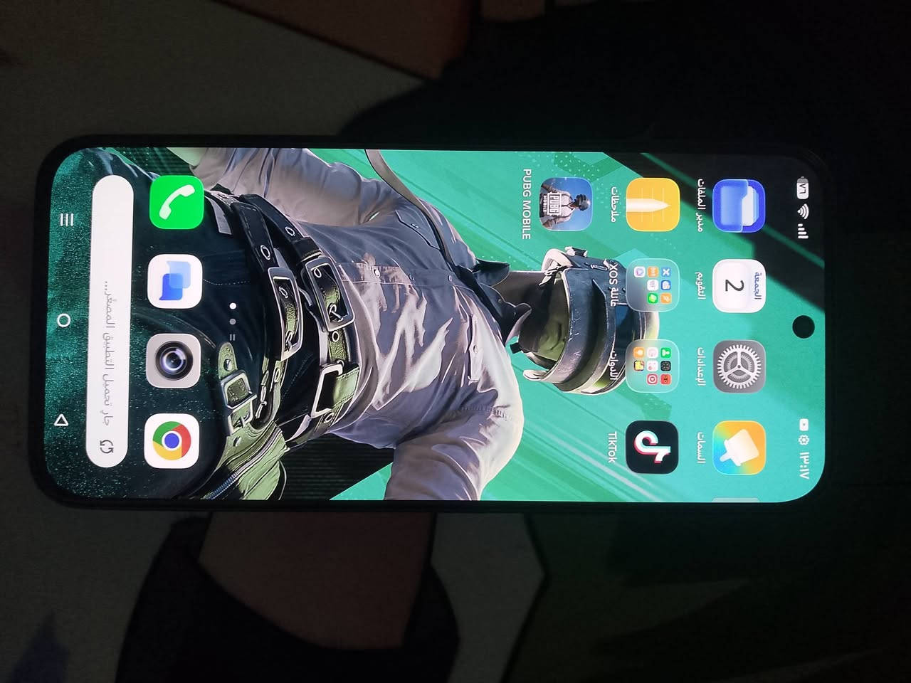 infinix gt 30 pro
ملك البوبجي مواصفاته معروفة 120 فريم يشغل
بدون ملحقاتة فقط كارتون وياه
سعرة 365 وبيه مجال قليل
مكاني محافظة ميسان وعندي توصيل

نص مكتوب في الصور:
- ١٣:١٩ هَاتِفِي FOR GT XOS 16.3.0 اِلتَحَقَ مِنَ التَّحْدِيثَاتِ اسْمُ الجِهَاز Infinix GT 30 Pro التَّخْزِين ٢٩,٤٣ غ.ب / ٢٥٦ غ.ب الطَّرَاز Infinix X6873 وَحْدَةُ المُعَالَجَةِ المَرْكَزِيَّةِ Dimensity 8350 Ultimate RAM ١٢,٠٠ غ.ب+٦,٠٠ غ.ب الكَامِيرَا الخَلْفِيَّةِ 108M+8M الكَامِيرَا الأَمَامِيَّةِ 13M البِطَارِيَّةِ 5500mAh