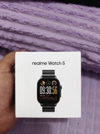 ساعة ريلمي realme watch 5  غير مستخدمة للبيع السعر 70 مجال كلش بسيط مك...