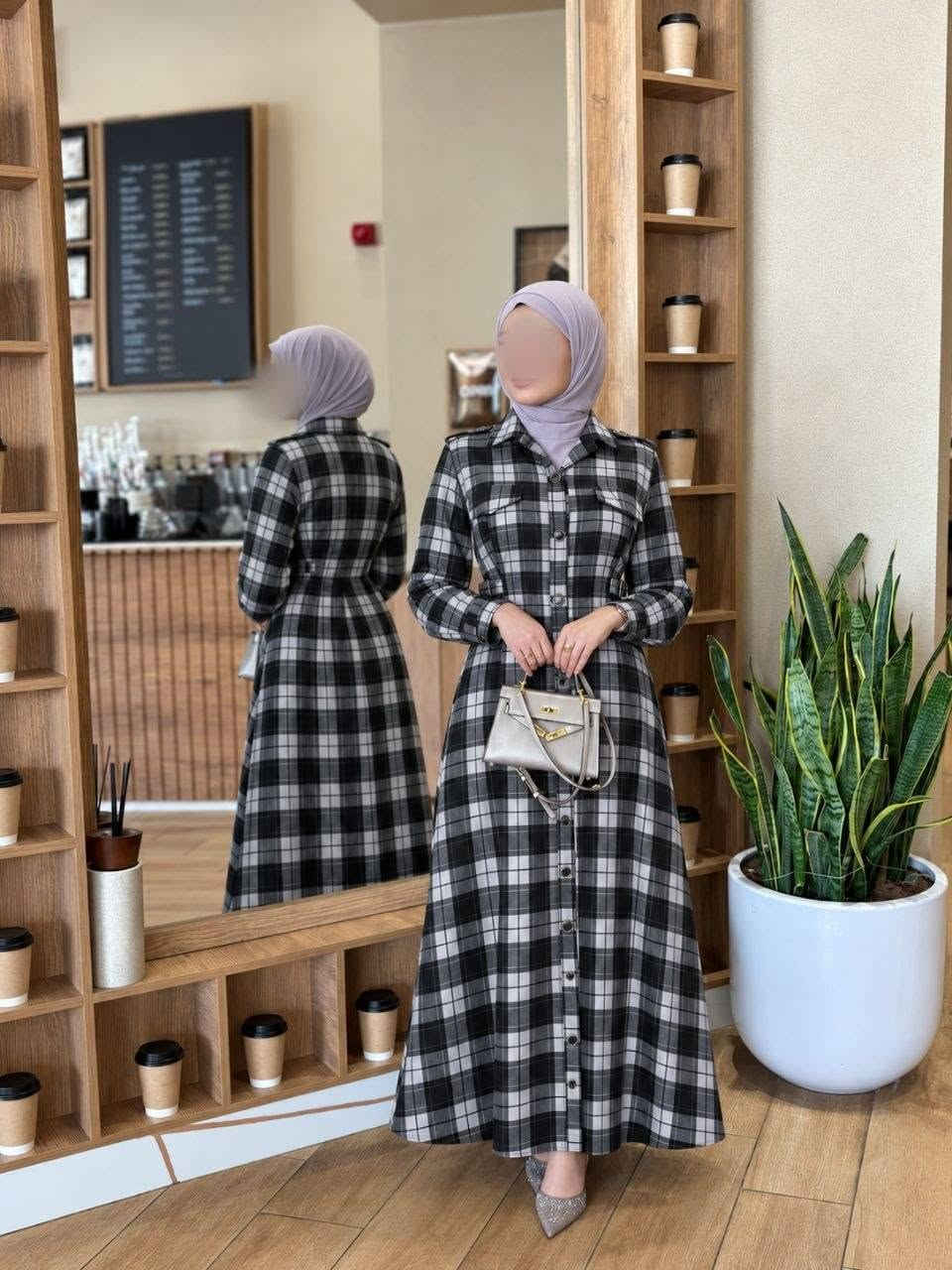 فستان • كاروهات • مقاسات ٣٨-٤٨