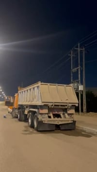 تريله قلاب المانيه • تايرات جديدة • الدوانيه قصاء الحمزه