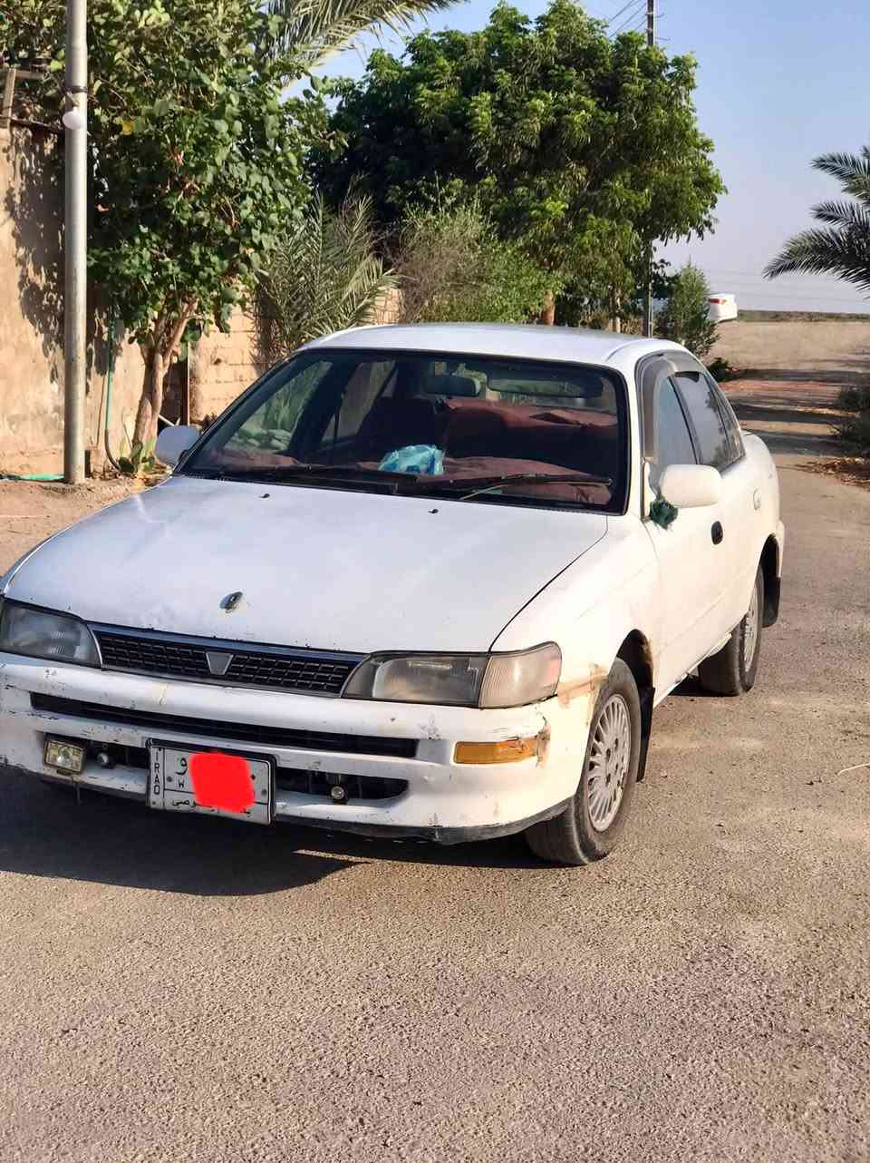 كورلا موديل 1994 
 مكينه كير حداديه تخم تاير باتري جديد تبريد شغال سياره بسمي مشروع وطني سنويه مامنتهيه رقم بغداد سياره بلادي مكفوله لاصبغ ولاتبديل 
مكان السياره ناصريه -جبايش 
رقم الهاتف  ‭***********‬
السعر 55 وبيها مجال
