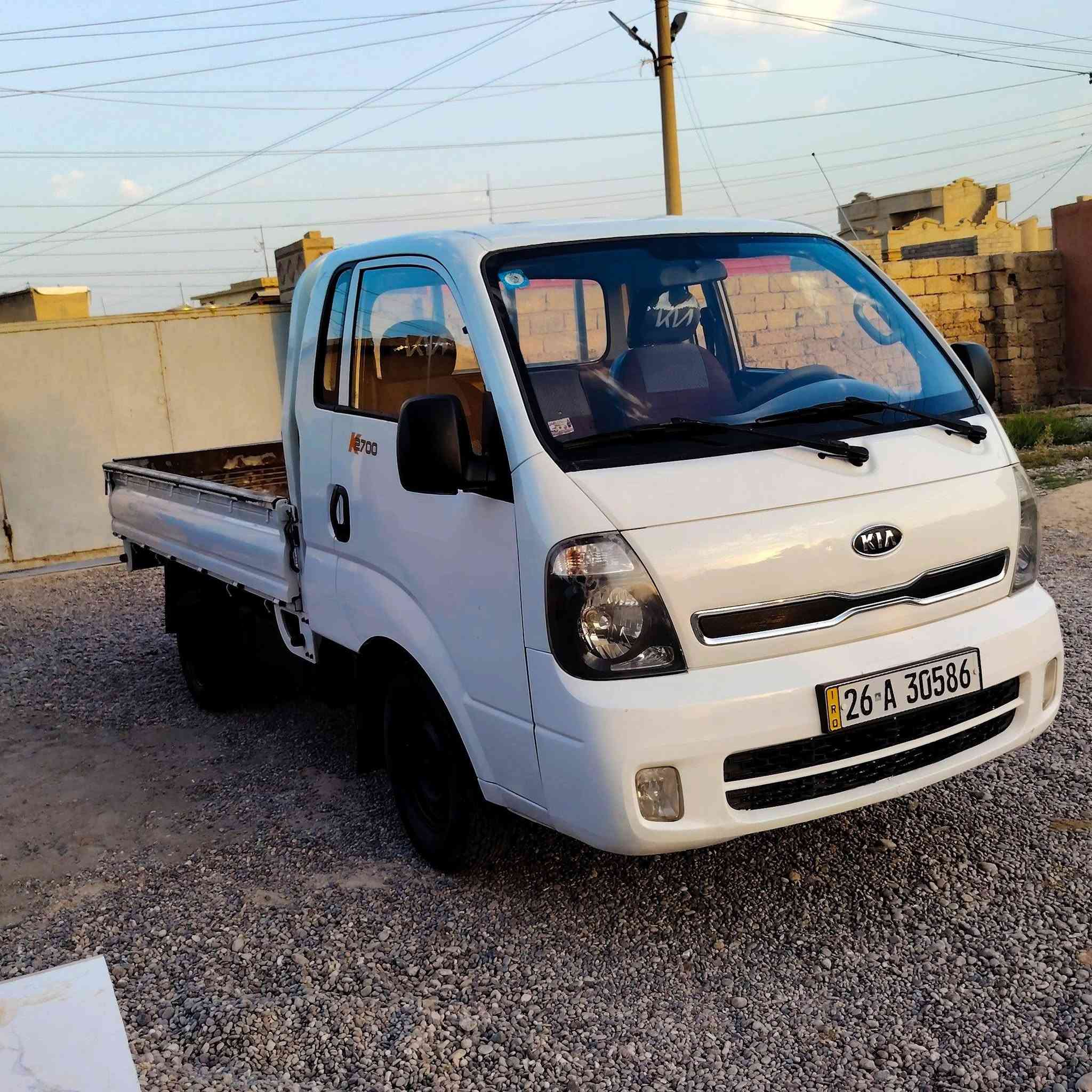 السلام عليكم كيا 2700 موديل 2013 رقم صلاح الدين دولي سنويه لل30 تحويل شرط محرك كير اكسل شرط شاصي شرط طخم تاير جديد صبغ مابيه شرط كهربائيات كلها شغاله تبريد ثلج سياره بلاديه مكفوله كفاله عامه المكان الشرقاط *********** يرهم مراوس ب كيا غير موديل
