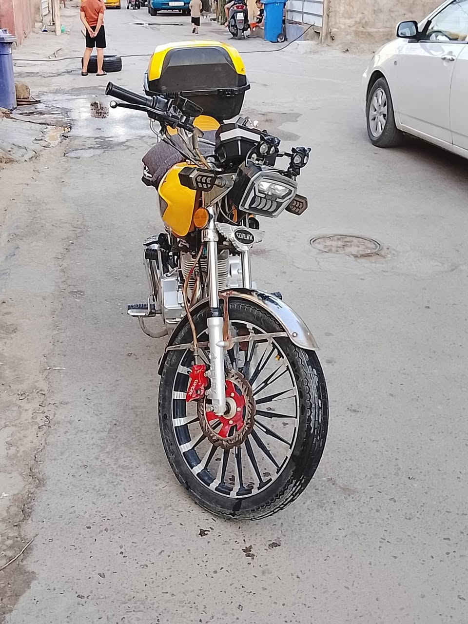 دراجه سونك ٢٠٢٤ للبيع محرك مكفول بغداد شرطة الخامسه منفيس ومكاتبه خير من الله اي عطل مابيها فقط نقص صينية زنجيل
*********** ابو حيدر
