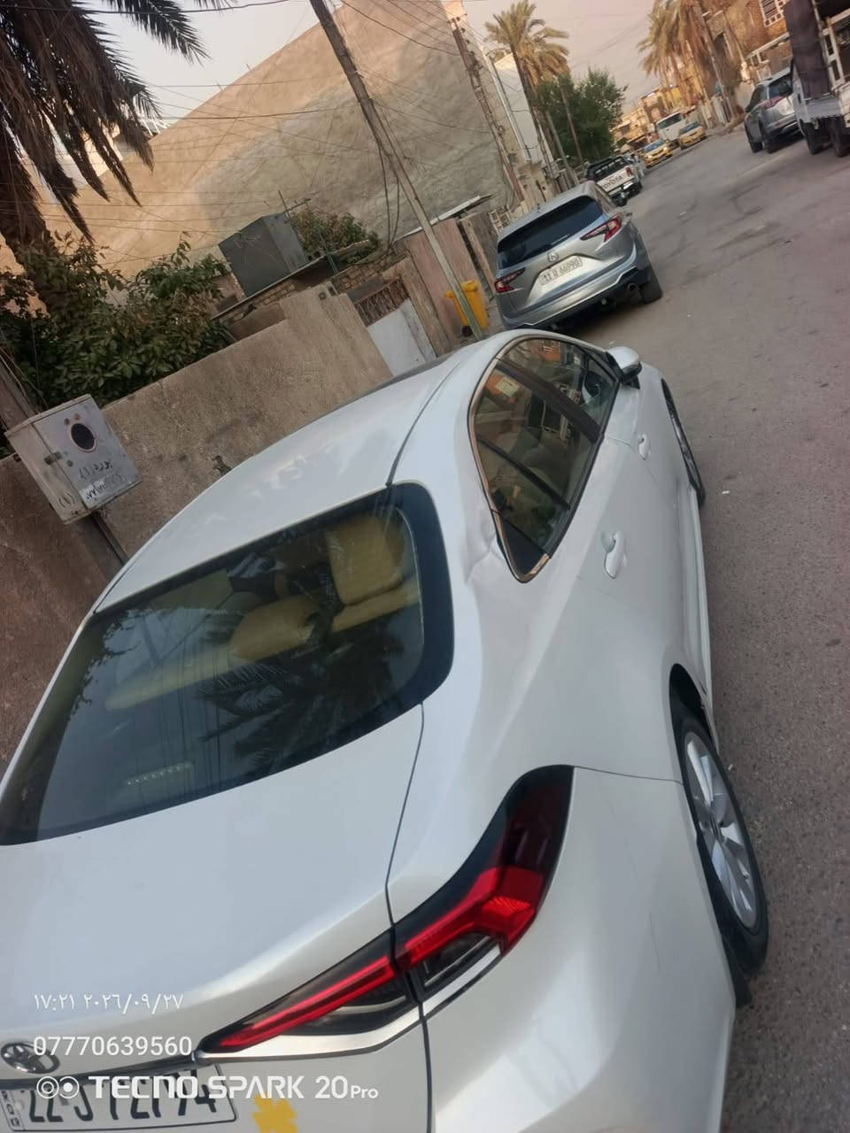 السلام عليكم كورولا ابيض ساز موديل ٢٢ ماشيه 91 رقم أربيل السعر 150ورقه بغداد الدوره المهدية الثانيه ***********واتساب

نص مكتوب في الصور:
- ١٧:٢٠ ٢٠٢٦/٠٩/٢٧
- ***********
- TECNO SPARK 20Pro
- ١٧:٢١ ٢٠٢٦/٠٩/٢٧
- TECNO SPARK 20 Pro
- ۱۷:۲۱ ۲۰۲۶/۰۹/۲۷
- ⊙◎ TECNO SPARK 20 Pro
- 17:21 2026/09/27 *********** TECNO SPARK 20 Pro