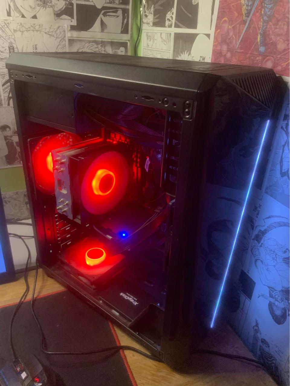 تجميعة pc للبيع (كيس فقط)

المواصفات
كرت الشاشةRX580  8G
المعالج antel XEON E5 V3
الرامات 16G
تخزين  500G SSD
المذربورد X99
الباور سبلاي 500W

ملاحضة / تجميعة تشغل جميع الالعاب لكن شرط تربط على دسبلاي بورت لان الHDMI منفذ ما مستقر على كرت rx580  وهذة ادائها 👇🏼  

Resident Eivl 9  : 75 FPS
cyberpunk 2077 :  60 FPS
rainbow six siege :  100 FPS
red dead redemption 2 : 60 FPS
cs go 2 : 140 FPS
Dying Light 2 : 55 FPS
Resident Evil4 remake
:75 FPS
 

السعر 400

المراسلة عالخاص او عالواتساب 
***********

عنواني البصرة-الزبير الزبير, البصرة
