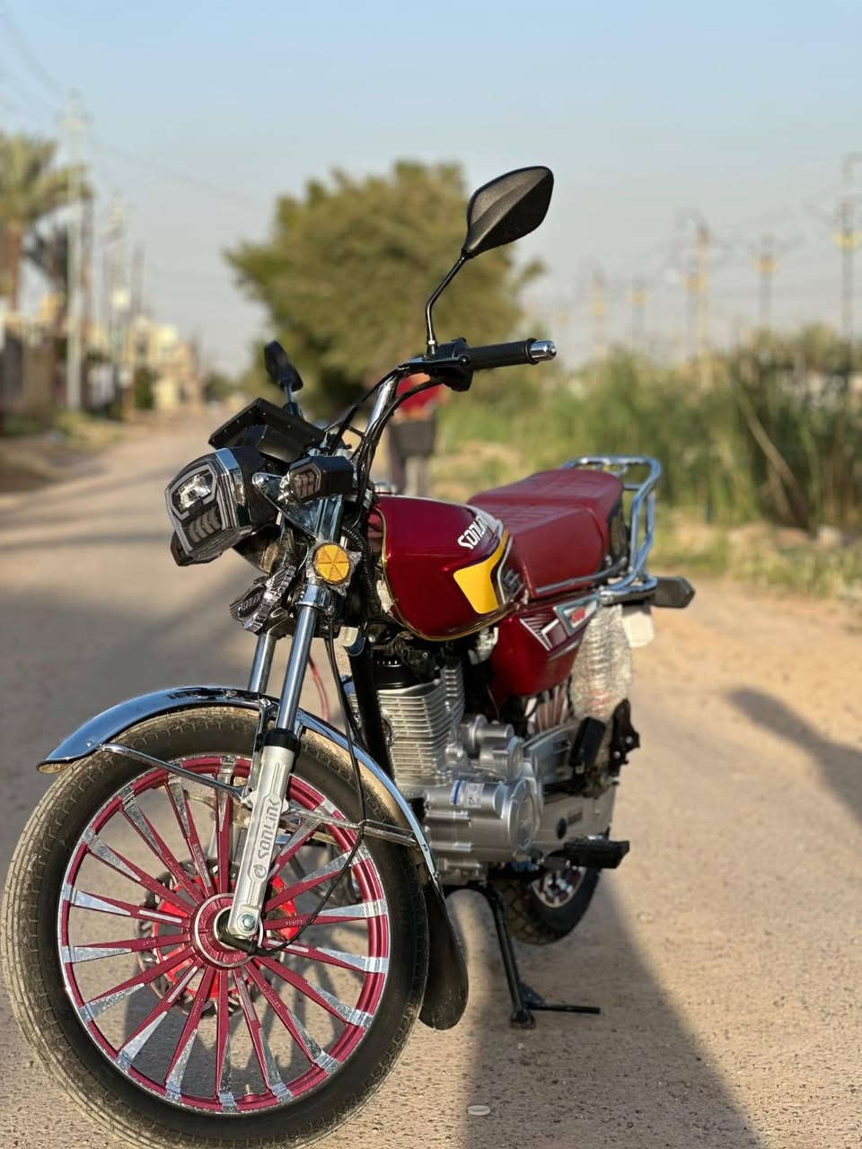 سلام عليكم دراجه للبيع موديل ٢٠٢٦ المحرك ٢٠٠cمكاني بغداد الشعب السعر ٨٧٥. الرقم ***********
