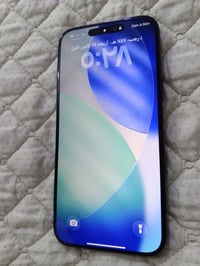 ( 17 برو ماكس لون نيلي )  ذاكره 256 بطاريه 99 نزلت بسبب تحديث الله لا ...