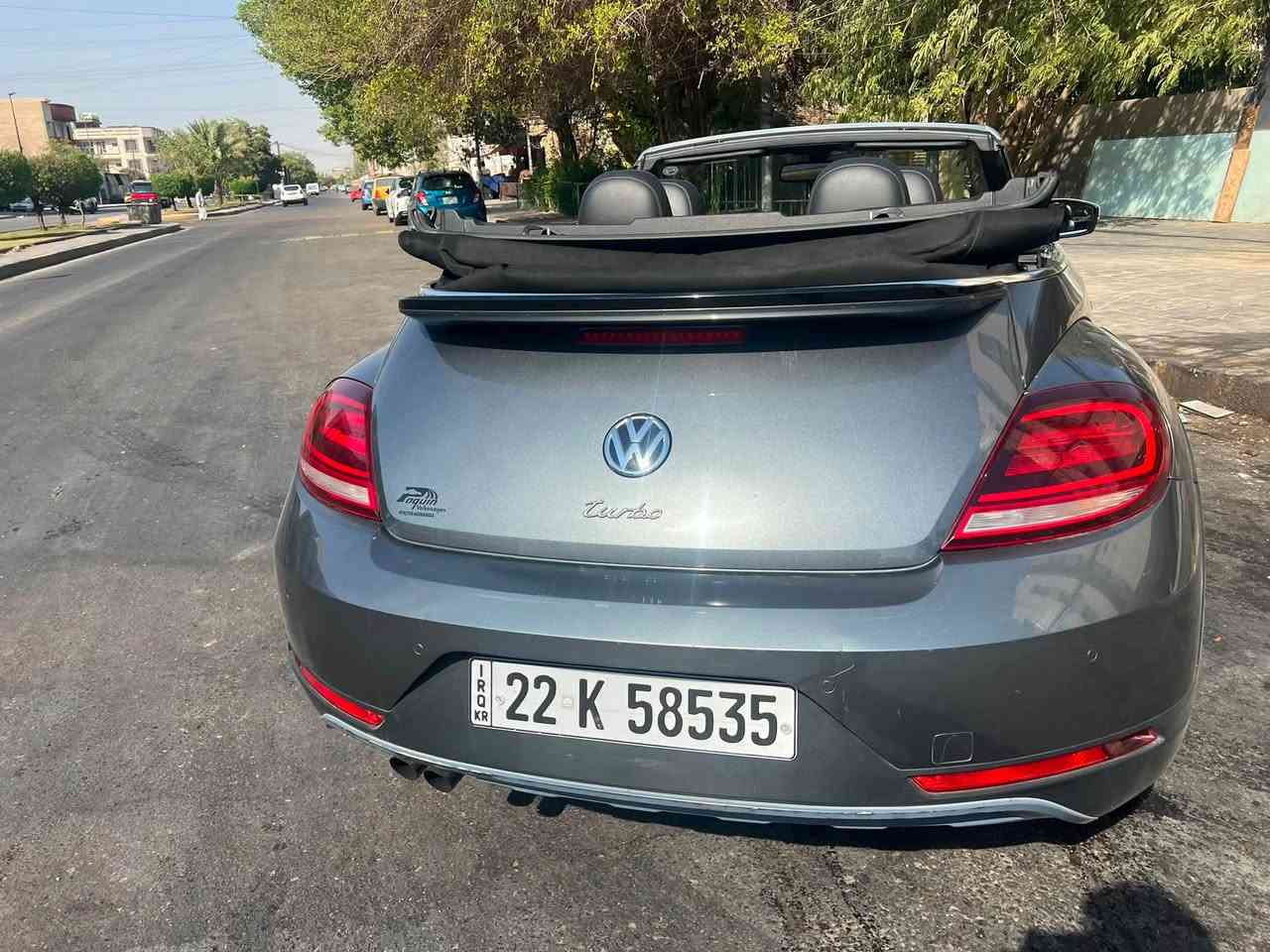 بيتل
بيتل دون ٢٠١٨ كشف اصدار محدود 
BEETLE DUNE 2018
فول مواصفات بصمه ، كشف ، كشنات جلد وهيتر ، شاشه كار بلاي ، كامرا وحساسات ، سماعات فيندر ودمام ، نقط عمياء 
 السياره  كندي كلين تايتل بيه فقد بارد صغير بالباب
ماشيه 57000 كيلو سياره جديد اي صرف مابيه 
مغلفه ppf
رقم اربيل الجديد تحويل ثاني يوم
الاستفسار ***********
