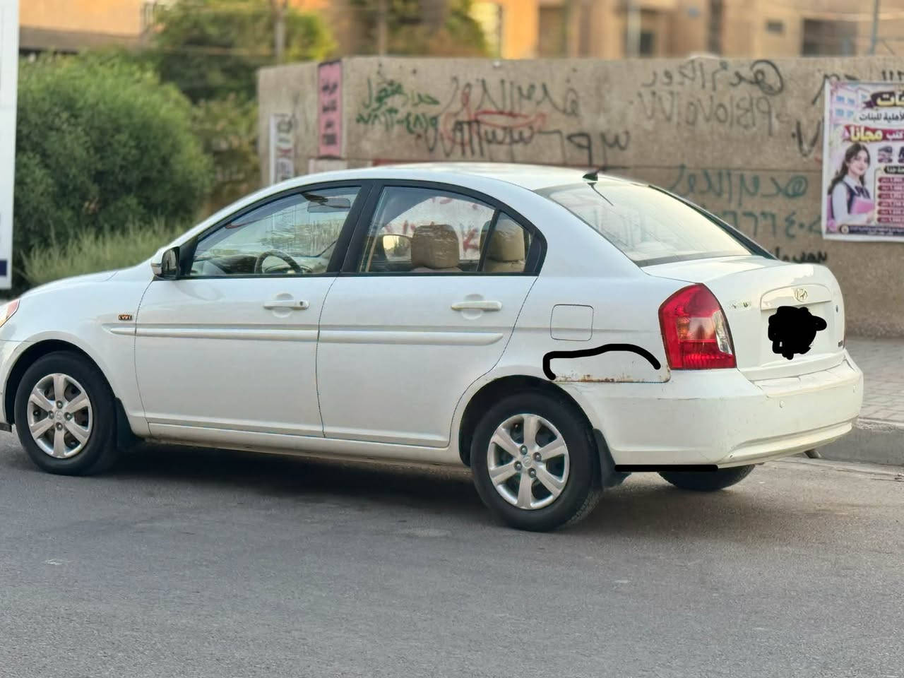 سلام عليكم
للبيع اكسنت خليجيه 2011
محرك 1600 دوش
مكفوله من صبغ والتبديل فقط بيها طخه باب لخلفي وبارد بجاملغ الخلفي مئشر عليه 
ماشيه 93 حقيقي رقم بغداد جديد بسمي 
تخم تاير محرك وكير مكفوله 
***********
بغداد الكرخ
سعر 92
