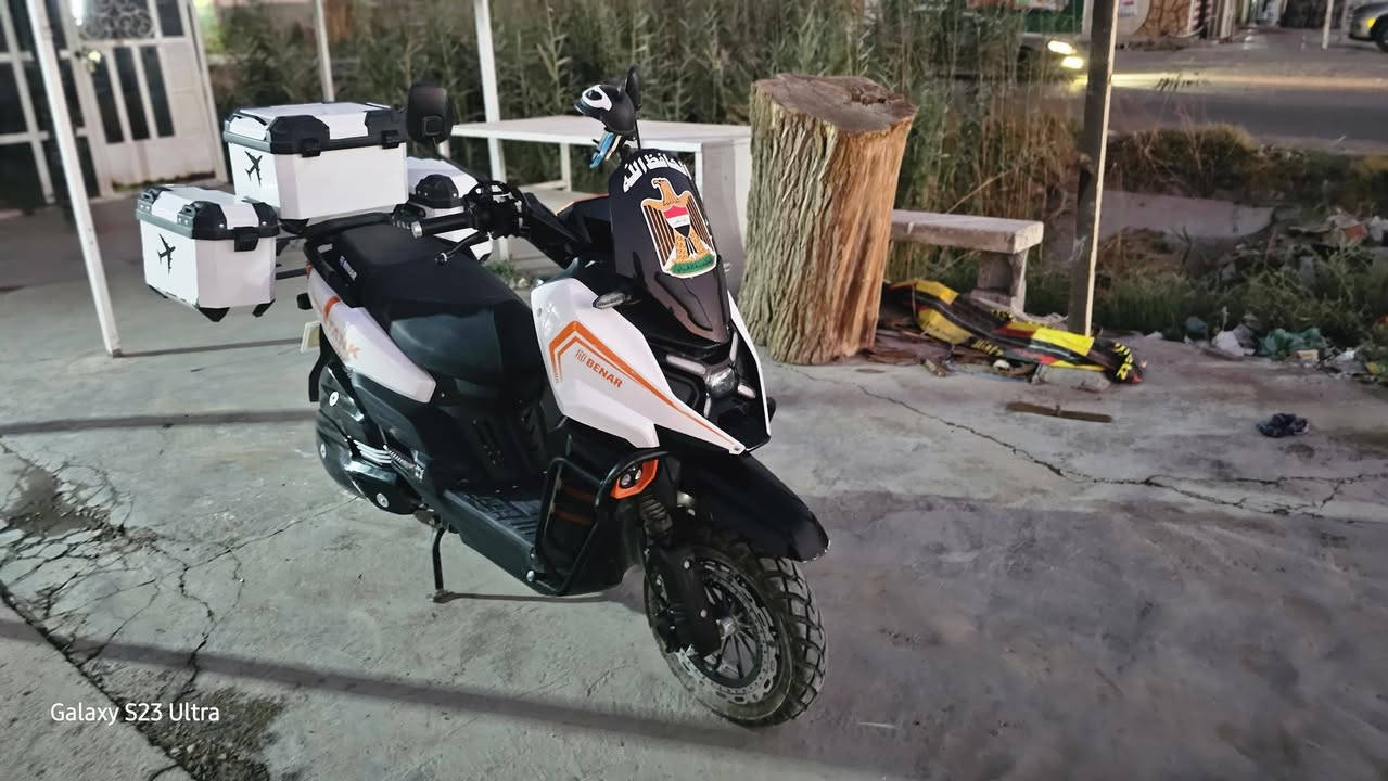 للبيع: دراجة شحن (أباتشي) موديل 2026 بحالة ممتازة ⚡🛵
الموديل: 2026
​النوع: أباتشي
​البطارية: 8 بطاريات
​الكهربائيات: كل الكهربائيات شغال 100%
​الشاشة: شاشة شغال وبحالة ممتازة
​المواصفات والإكسسوارات: full مواصفات، مجهزة بطقم جنط نزال كامل
​السعر: مليون ونصف دينار (1.400,000) بيه مجال بس اتصل 
​📍 للتواصل والاستفسار: [أدخل رقم الهاتف‏‪***********‬‏ ]

نص مكتوب في الصور:
- Galaxy S23 Ultra