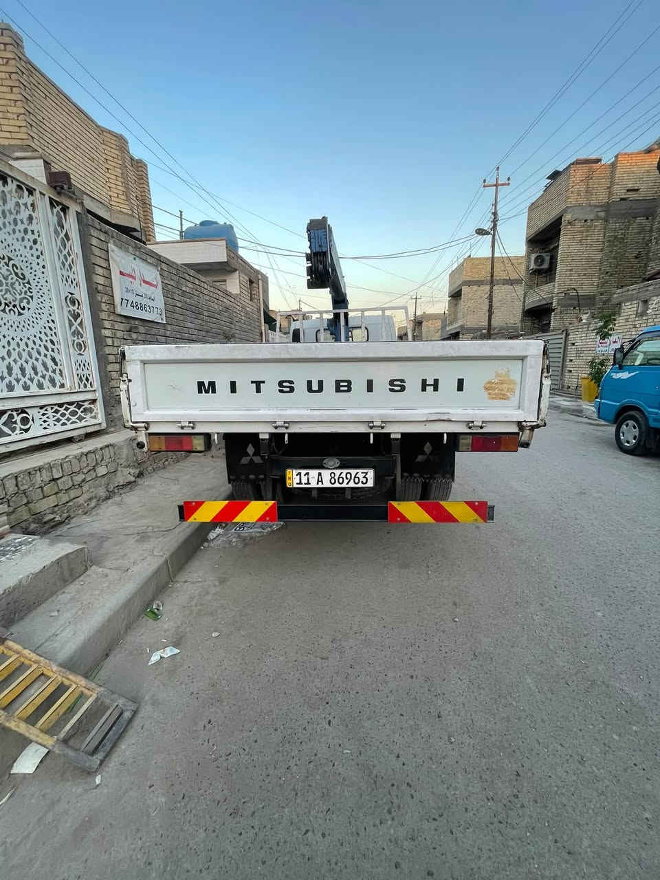 كنتر مستبوشي كرين موديل2006 رقم انكليزي بغداد 
مرسم كرين سنوية 2030 شهر9 شاصي نضيف كرين نضيف من كلشي مكينة بيهة تنقيص مكاني بغداد سعر165$
رقم:*********** متواجد اتصال

