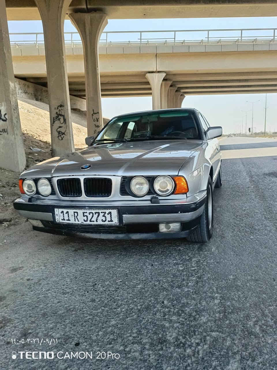 للبيع بي ام 525
رقم بغداد الجديد بسمي تحويل مباشر 
محرك مفتوح جديد 
كير اوتوماتيك 
تبريد ثلج 
***********
مكاني ديوانية

نص مكتوب في الصور:
- ١٤:٠٤ ٢٠٢٦/٠٩/١١
- TECNO CAMON 20 Pro
- ١٤:٠٥ ٢٠٢٦/٠٩/١١
- 14:05 2026/09/11