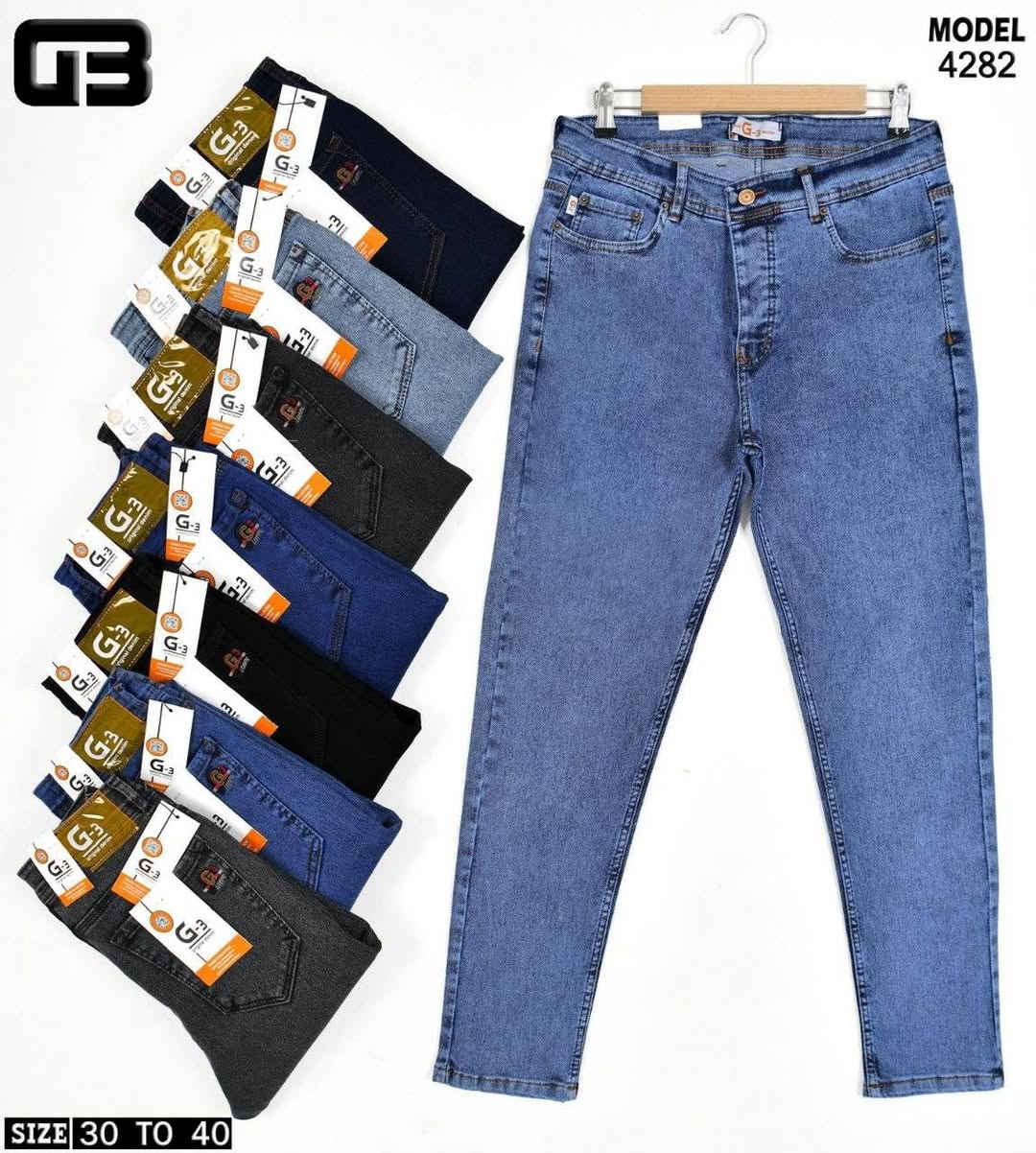 جنز رجالي خامه اوبنيت تركي درجه اولى

السيري 8قطع ب//90الف

نص مكتوب في الصور:
- MODEL 4281 SIZE 29 TO 38
- MODEL 4282 SIZE 30 TO 40