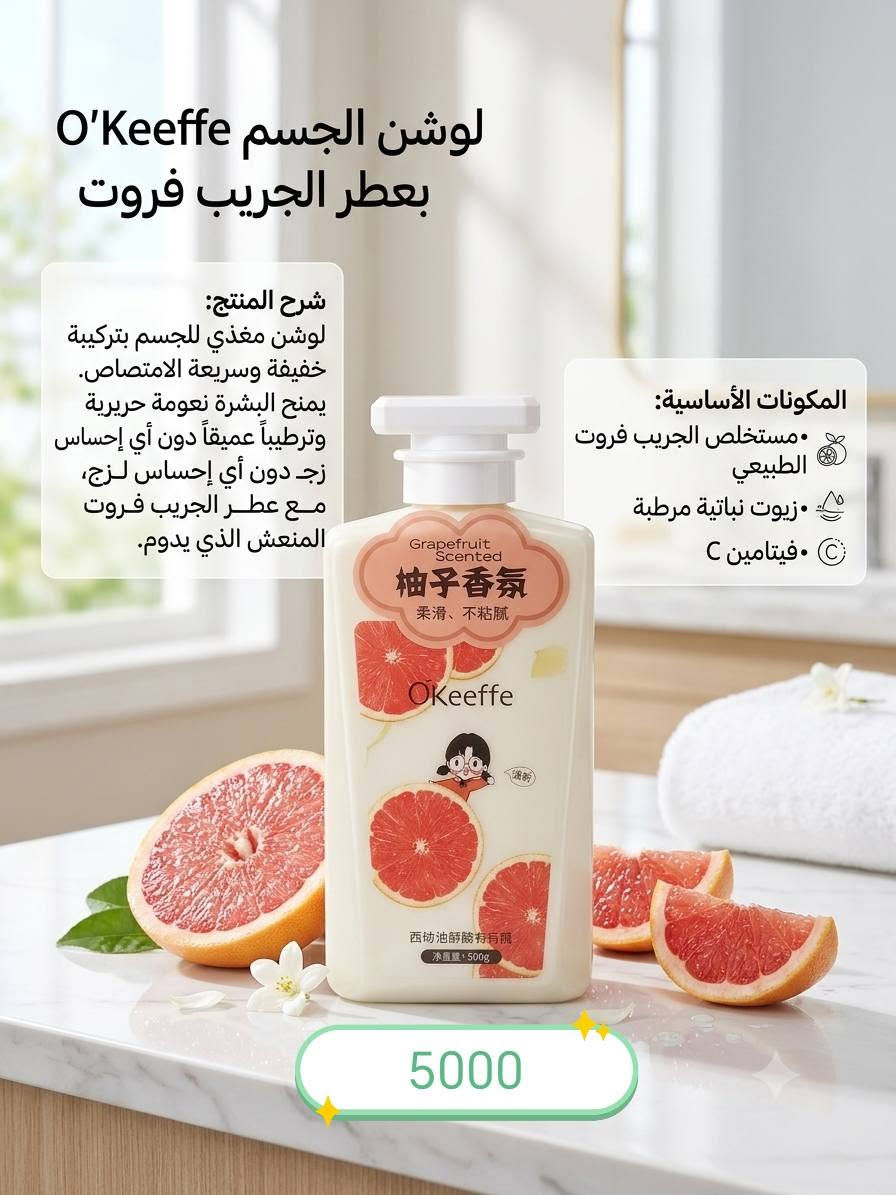 ✨ سر جمالك ونضارتك يبدأ من هنا! ✨
لأن بشرتك تستحق الأفضل، وفّرنا لكِ مجموعة متكاملة وعالية الجودة من منتجات العناية بالبشرة والجسم المختارة خصيصاً لتمنحكِ إشراقة طبيعية، نعومة فائقة، وثقة تدوم طوال اليوم. 🌸
🔥 عرض لفترة محدودة:
احصلي على خصم [اشتري منتج ويكون الثاني  خصم30%] أو [اشتري منتج بقيمه 10.000 ويكون توصيل مجاني ] لفترة وجيزة! لا تفوّتي الفرصة.
🌿 ماذا تضمن منتجاتنا؟
ترطيب عميق يدوم طويلاً وحماية متكاملة للبشرة.
مكونات آمنة، فعّالة، ومناسبة لمختلف أنواع البشرة.
نتائج تلاحظينها بنفسك لتستمتعي ببشرة صحية، ناعمة، ومشرقة.
💖 دللي نفسك واجعلي العناية بجسمك جزءاً من روتينك اليومي المميز!
📦 الطلب والاستفسار:
التوصيل متوفر لجميع المناطق 🚗
للحجز 📥 مراسلتنا على الواتساب [***********].

نص مكتوب في الصور:
- غسول التبييض والحماية المتكاملة
- "Chuly CLV"
- شرح المنتج
- غسول يومي مزدوج المفعول: يفتح البشرة ويحد من البقع مع حماية قصوى من الشمس 50 SPF. مثالي لتصبغات البشرة وبشرة أكثر إشراقاً.
- المكونات الرئيسية
- مركب 377: لتفتيح عميق وفعال للتصبغات.
- SPF 50+: درع واقي ضد أشعة الشمس الضارة.
- مستخلص العرقسوس: لتهدئة البشرة وتبييضها.
- فيتامين سي (VC): لتعزيز النضارة والحيوية.
- 3000
- ضمان الأصالة والجودة
- المكونات الرئيسية:
- - كبريت نقي (لتنظيم الدهون)
- - مستخلصات نباتية مهدئة (للنعومة)
- - عوامل مرطبة غنية (لحماية البشرة)
- شرح المنتج:
- - منظف الكبريت المتقدم للوجه -
- تنظيف عميق ولطيف
- - تنظيم إفراز الدهون وتضييق
- المسام
- - يهدئ البشرة ويمنع ظهور البثور
- - تركيبة تحافظ على توازن
- رطوبة البشرة
- مكونات طبيعية آمنة
- ضمان الأصالة
- الأصالة
- والجودة
- Authenticity and Quality Assurance
- 5000
- معجون أسنان أستراغالوس الفاخر: تركيبة طبيعية متطورة تعمل على إزالة تصبغات الأسنان بفعالية مع الحفاظ على صحة اللثة بفضل خلاصة الأستراغالوس الغنية. يمنحك نفساً منعشاً طوال اليوم وابتسامة بيضاء مشرقة. المكونات الرئيسية: خلاصة جذر الأستراغالوس (Astragalus Extract): لتقوية ومكافحة الالتهابات. زيت النعناع العضوي لانتعاش يدوم طويلاً. جزيئات التبييض الدقيقة: إزالة التصبغات بلطف. فلورايد الصوديوم حماية فعالة من التسوس. ضمان الأصالة والجودة 5000
- [صورة المنتج] مصل تسمير الوجه والجسم (سيروم التسمير) الوصف والفوائد: تسمير طبيعي متدرج: يمنح البشرة لونًا برونزيًا غنيًا وطبيعيًا تدريجيًا. إشراق وتفتيح: يجمع بين تأثير التسمير وشناة تدريجيًا. إشراق وتفتيح: يجمع بين تأثير التسمير وإضفاء إشراقة وتفتيح صحي للبشرة. تركيبة غير لاصقة: يتميز بقوام خفيف وطازج يمتص بسرعة، بدون ترك أي أثر دهني. ترطيب مكثف: يحتوي على زيوت عطرية مستخلصات طبيعية توفر ترطيبًا مزدوجًا لبشرة رطبة ومخملية. بدون تعريض للشمس: لون برونزي مثالي بدون الحاجة لأشعة الشمس الضارة. المكونات الرئيسية: مستخلصات التسمير الطبيعية: لمظهر برونزي آمن. زيوت عطرية مرطبة: لتغذية البشرة بعمق. عوامل تفتيح صحية: لتعزيز الإشراق. طريقة الاستخدام: ضع بضع قطرات على بشرة نظيفة ومقشرة. وزعه بالتساوي على الوجه والجسم، مع الانتباه للركب ولمرفقين. اغسل يديك بعد الاستخدام. انتظر حتى يجف قبل ارتداء الملابس. 3000
- لوشن الجسم O'Keeffe بعطر الجريب فروت شرح المنتج: لوشن مغذي للجسم بتركيبة خفيفة وسريعة الامتصاص. يمنح البشرة نعومة حريرية وترطيباً عميقاً دون أي إحساس زع دون أي إحساس لزج، مع عطر الجريب فروت المنعش الذي يدوم. المكونات الأساسية: مستخلص الجريب فروت الطبيعي زيوت نباتية مرطبة فيتامين C 5000
- CHDYNAL: إصلاح وشد البشرة بقوة البتولا البيضاء 5000 المكون الأساسي: مستخلص عصير شجرة البتولا البيضاء (白桦树树汁) - يغذي ويجدد. المميزات: * شد البشرة: تعزيز المرونة وتقليل الترهل. * إصلاح عميق: يجدد الخلايا المتعبة ويحميها. * نتائج سريعة: تحسن ملحوظ خلال 14 يومًا.
- لأن شعرك يستحق الأفضل 🤍 زيت العناية بالشعر تغذية عميقة .. لمعان طبيعي .. شعر أكثر قوة زيت طبيعي بمكونات مختارة لشعر صحي وجميل فوائد المنتج يغذي فروة الرأس ويحفز نمو الشعر يقلل من التساقط ويقوي الجذور يرطب الشعر ويمنح النعومة واللمعان يصلح التقصف ويحد من التكسر مناسب لجميع أنواع الشعر (جاف - عادي - دهني) 5000 مكونات المنتج زيت اللوز الحلو يغذي الشعر ويمنحه النعومة زيت الزيتون يرطب ويقوي بصيلات الشعر زيت الأرجان يمنح لمعانا وحماية من التقصف زيت الجوجوبا ينظم إفراز الزيوت في فروة الرأس طريقة الاستخدام 1 يُوضع كمية مناسبة من الزيت على فروة الرأس والشعر. 2 يُدلك بلطف لمدة 5-10 دقائق. 3 يُترك لمدة ساعة أو طوال الليل حسب الحاجة. 4 يُغسل الشعر بالشامبو بشكل جيد. جودة عالية خali من المواد الضارة طبيعي 100% شعر أكثر قوة وجمالاً بشكل طبيعي 🤍
- ORANIN ORANGE COLLAGEN MASK قناع الكولاجين البرتقالي بشرة ناعمة .. مشدودة .. وأكثر إشراقاً سر جمال بشرتك في كل قناع شد البشرة يمنح البشرة مظهرًا أكثر تماسكاً ونضارة. تقليل التجاعيد يساعد على تقليل الخطوط الرفيعة والتجاعيد. ترطيب عميق يُمنح البشرة ترطيبًا مكثّفاً ويحافظ على نعومتها. إشراقة طبيعية يمنح البشرة مظهرًا صحيًا ومشرقا. مناسب لجميع أنواع البشرة مكونات المنتج حمض الهيالورونิก لترطيب عميق وضمان نعومة البشرة. مستخلص البرتقال غني بفيتامين C ويمنح إشراقة طبيعية الكولاجين يُعيد مرونة البشرة ويُحسن من مظهرها مكونات مغذية تعمل على تغذية البشرة وتجديد خلاياها محتويات العبوة قناع كولاجين واحد قابل للاستخدام مرة واحدة) طريقة الاستخدام نظفي وجهك جيدًا. ضعي القناع على الوجه واتركيه 15-20 دقيقة. أزيلي القناع ودلكي البقايا بلطف حتى تمتصها البشرة. 2000
- **مقدمة المنتج:
- ماسكات CWINTÉR 致朵 فائقة النعومة ومريحة على البشرة، مصممة بعناية لإصلاح وتهدئة البشرة الحساسة بعمق.
- **المكونات الرئيسية:
- ماسكات CWINTÉR 致朵 فائقة النعومة وماعرة رخيا على البشرة الحساسة بعناية.
- • مستخلص غواياكوود وستنتيلا الآسيوي آسيَاتيكا: يعملان بفعالية على تهدئة البشرة المتهيجة وتعزيز التجدد الخلوي.
- • خلاصة زهرة اللوتس والزهور الأخرى: توفر ترطيباً عميقاً وتحسن مرونة البشرة، مما يمنحها مظهراً صحياً ومشرقاً.