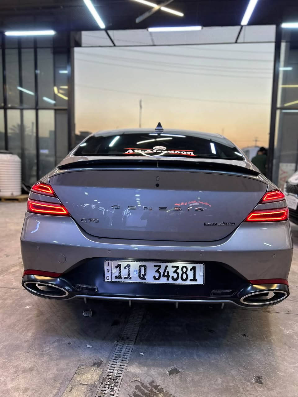 اذكرو الله وصلو على محمد وآل محمد
🧿🧿🧿

السيارة مزودة موستوك✅
جينيسس  G70 V6 4wd
3.3 توين توربو🚀🚀
كير 8 نمر ✅
الموديل 2023👍
الممشى 48 الف كيلو✔️☑️
اللون سلفر ميتاليك شمباني متغير☑️
الضرر مثل ما موضح بلصور✅
راديترات بلادي
بدون ايرباك✅
الفئة برستيج اعلى مواصفات🔥
تخم تاير + دسكات جديد

التزويد
انتيك شوت aem 🔥
داوون بايب اولي مع ثانوي ستل ستيل🔥
عطاسات توربو🔥
اويل كاج كان 🔥
بك موث مدخل هواء وره الدعامية🔥
بلكات دينسو ستيج 2🔥
برمجة عقل محرك ستيج 2+ بوب كورن🔥

الكماليات
مطريات من ebay🔥
كفر مرايا وكفر يدات ابواب كاربون فايبر من ebay🔥
سبايدر جنطة من ebay🔥
ارضيات ربل من ebay🔥
شفات ستيرن من ebay🔥
لحية امامية من ebay🔥

مكان السيارة ديالى بعقوبة 
***********
السعر اتصل او راسل وتدلل
