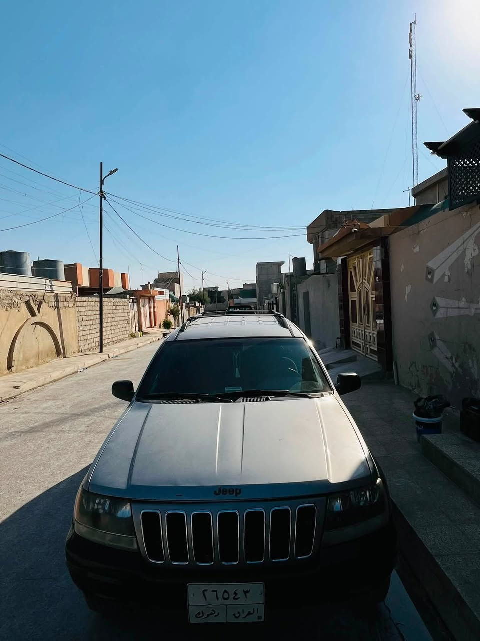 مكلف بالنشر
جيب شيروكي (شخاطة) موديل 2000 
مكينه 6 تبريد ثلج السياره مفكوله كفاله عامه مكينه وگير ومن الصبغ والضرر والبارد ✨🙌
شرعيها صاحبها نفسو تحويل ثاني يوم 
السعر 65 $ الاتصال بالرقم ***********
