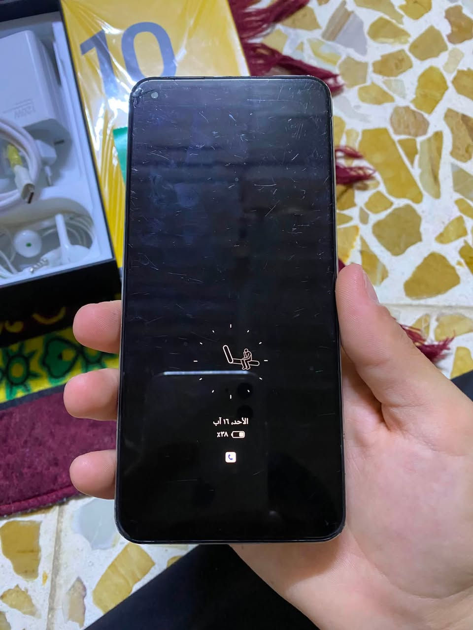 السلام عليكم ريلمي 10 للبيع ذاكره 256 رام 14 بوبجي ٦٠ فريم الجهاز شرط ما مفتوح وين ما تريد نفحص  شاشة مفطور بيها أشويها شخوط موضح بل صوره الجهاز شرط على إيدي تاخذه شرط أنطيك ظمآن شهر الجهاز كلو شرط ما بي أي خلل كارتون وا شاحنه ١٢٠ واط وا سماعت ويها الجهاز مال بيت الله شاهد فقط بيها طبع خفيف مال تيك توك أنطي بي ضمان شهر سعر ١٤٥ بيها مجال بيسط رجاء لا تكسرون بل جهاز أبو ١٣٠ لا تخابر تعذرني مجال بيسط جداً خاص موجود رقمي ***********
