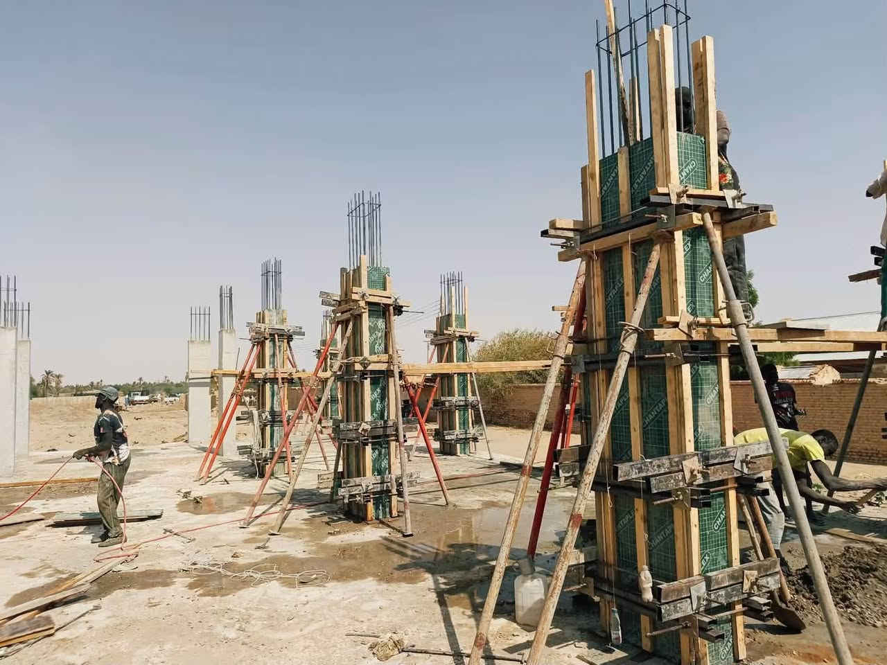 صب أعمدة • ١٠ أعمدة • بغداد