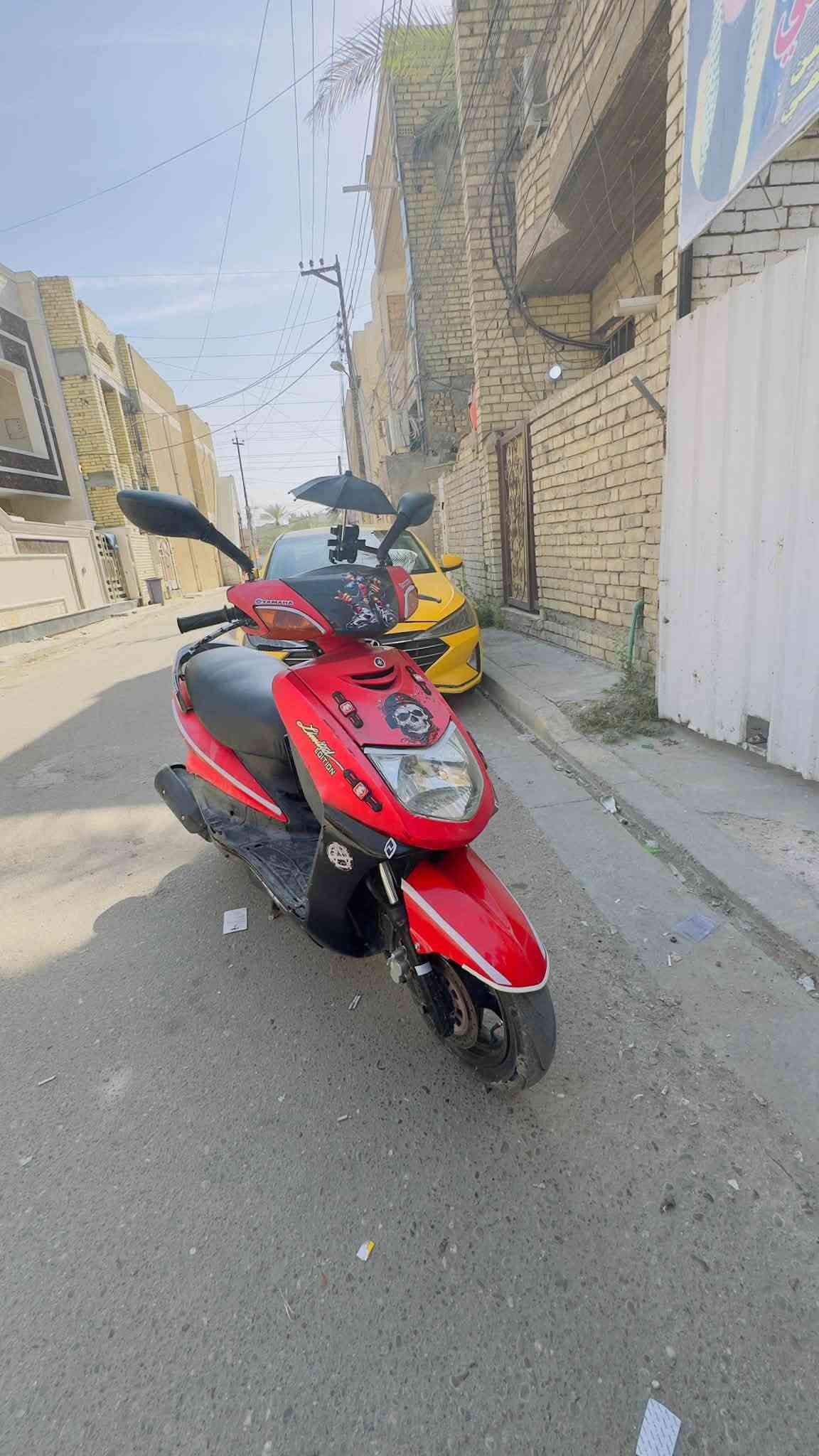 سلام عليكم
سكنس للبيع دراجه خير من الله ذابلها دبلات جدد دايرات جدد قايش جديد كلشي جديد بيها حلوه وجاهزه دراجه مجفته جديد اول فتحه الها دراجه رايدها 450 وبيها مجال 
رقمي ***********
