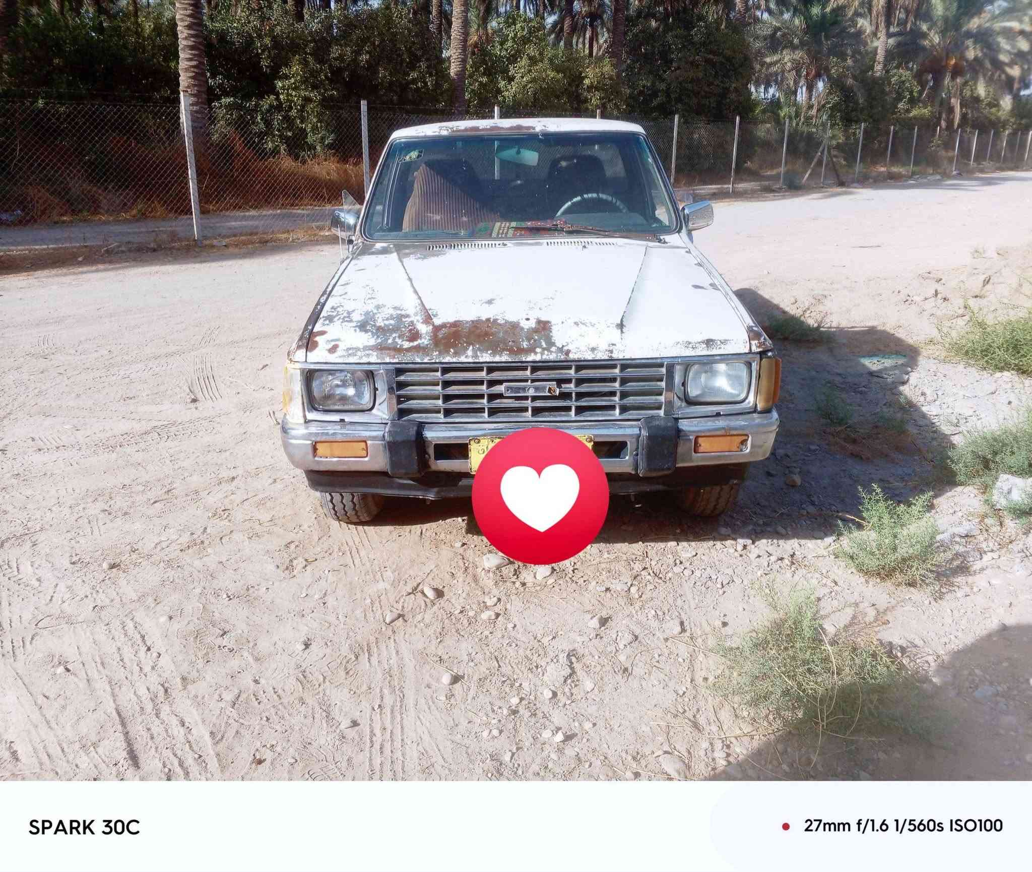 سلام عليكم سياره بيكم موديل 87 سياره نضيفه شوفت عينك سياره محرك وكير واكسن مكفولات  داخله شوفت عينك نضيف تايرات جداد تحويل ثاني يوم مكان بابل اجبله رقم ***********

نص مكتوب في الصور:
- SPARK 30C 27mm f/1.6 1/312s ISO105
- SPARK 30C 27mm f/1.6 1/474s ISO105
- SPARK 30C 27mm f/1.6 1/221s ISO104
- SPARK 30C 27mm f/1.6 1/1125s ISO100
- SPARK 30C
- 27mm f/1.6 1/1125s ISO100
- SPARK 30C 27mm f/1.6 1/560s ISO100
- SPARK 30C 27mm f/1.6 1/236s ISO107
- SPARK 30C 27mm f/1.6 1/312s ISO103