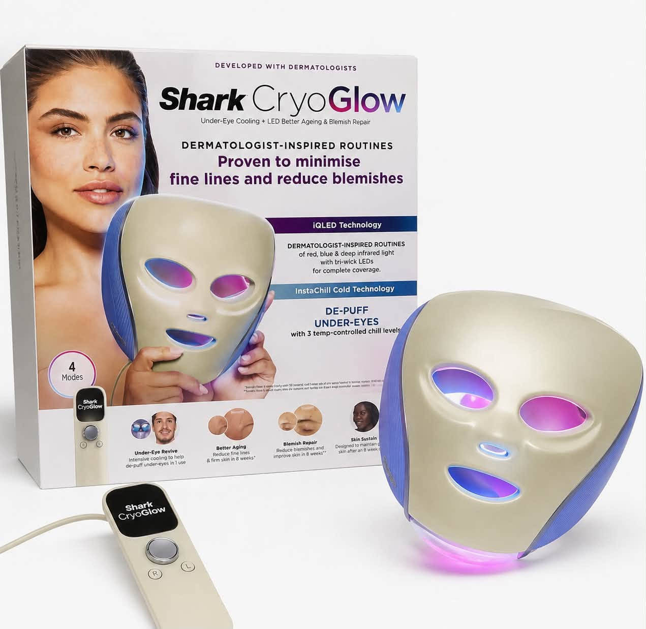 ✨ دلّلي بشرتچ بالعناية الاحترافية بالبيت! ✨
قناع Shark CryoGlow بتقنية LED + التبريد ❄️💡
يساعد على تقليل مظهر الخطوط والانتفاخ والعيوب، ويخلي البشرة تبين أنضر وأحلى 🌸

🔥 4 أوضاع للعناية اليومية
📦 متوفر الآن
📞 للطلب: ***********
🛍️ امزون ابو منتظر
