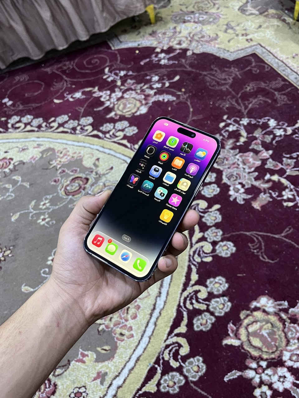 السعر550 بي مجال 🔥🔥🔥
السلام عليكم شباب إيفون 14برو ماكس لون بنفسجي شرق اوسط نسخة كندة ذاكرة256 تك شريحة الجهاز مبدل  شاشة وبطارية بطاريتة 100الجهاز معروض للبيع سعرة550 بي مجال قليل مكاني نجف ***********
