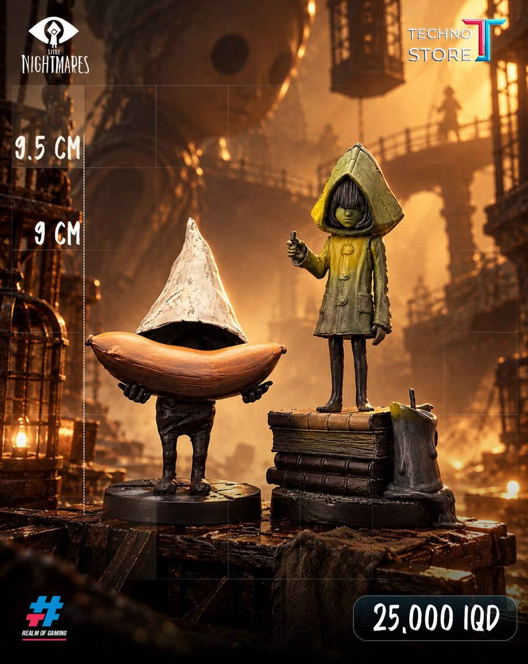 لعشّاق الأجواء المظلمة والتفاصيل الاستثنائية 🖤
مجسمات Little Nightmares متوفرة الآن… أي شخصية تختار؟ 👀

📦❤️‍🔥توجد خدمه توصيل داخل بغداد والمحافظات ❤️‍🔥📦

✅‌‎الموزع المعتمد لشركه فونكو بالعراق
✅‌‎موزع معتمد لبطاقات يوغي بالعراق

‌‎1️⃣الفرع الاول
بغداد - الكاظمية - شارع اكد
***********

‌‎2️⃣الفرع الثاني
بغداد - شارع الصناعة - قرب شركة النبع
***********
***********⁩l

نص مكتوب في الصور:
- LITTLE NIGHTMARES TECHNO STORE 21 CM REALM OF GAMING 45,000 IQD
- LITTLE NIGHTMARES TECHNO STORE 6 CM REALM OF GAMING 25,000 IQD
- LITTLE NIGHTMARES TECHNO STORE 9.5 CM 9 CM 25,000 IQD REALM OF GAMING
- LITTLE NIGHTMARES 15 CM TECHNO STORE REALM OF GAMING 30,000 IQD
- LITTLE NIGHTMARES TECHNO STORE 10 CM REALM OF GAMING 15,000 IQD
- LITTLE NIGHTMARES TECHNO STORE 8 CM REALM OF GAMING 20,000 IQD