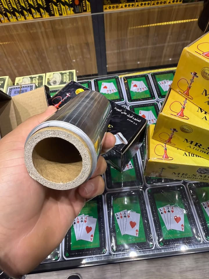 السلام عليكم تم بحمد الله وصول كميات سلفون مستر سموك الخشن الطول ١٠ م حقيقي وبأسعار تنافسيه  ٣٠ الف توصيل متوفر جميع محافظات العراق   ***********
