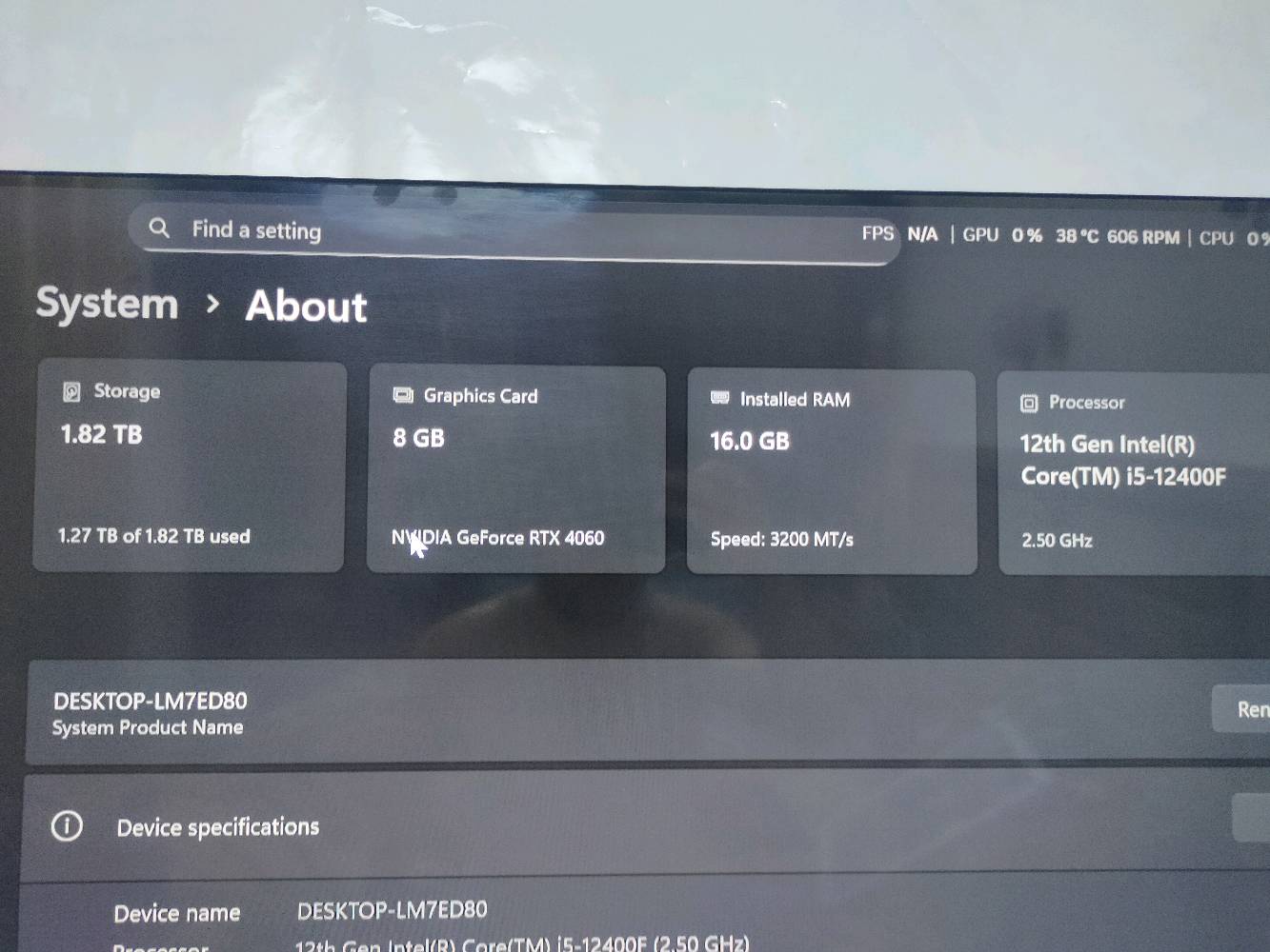 RTX 4060 • i5 12400F • ١ تيرا NVMe