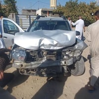 رينو داستر موديل 2018 حادثه جاملغ وبنيد شاصي لايسر كير ومكينه سليمات ر...