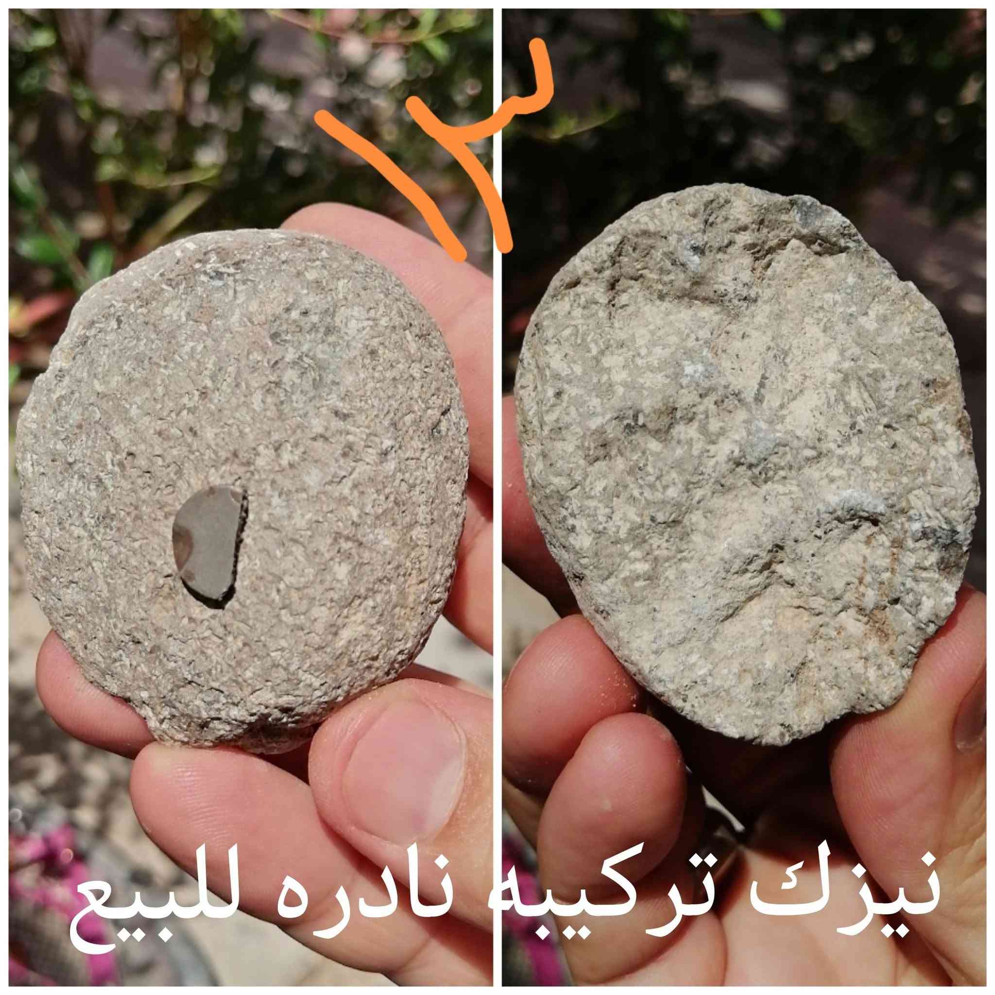 احجار نيزكيه للبيع المهتم يراسلني ويدلل احبتي الطيبين ☄️ 🔥

نص مكتوب في الصور:
- من نوادر احجاري النيازك للبيع
- النيزك النقطي ينجذب للمغناطيس الأبيض
- ١٢ نيزك تركيبه نادره للبيع
- حجر النيزك ٩
- نيزك اسود ينجذب للمغناطيس الابيض للبيع
- نوع مميز نيزك للبيع
- للبيع حجر النيزك
- حجر النيزك ينجذب للمغناطيس
- حجر النيزك نوع مختلف للبيع