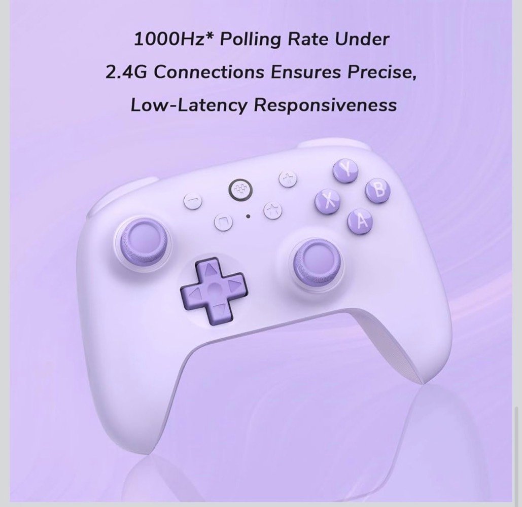 🎮🔥 8BitDo Ultimate 2C – يد تحكم لاسلكية احترافية 🕹️

استمتع بسرعة استجابة عالية وتحكم دقيق مع 8BitDo Ultimate 2C، المصممة لعشاق الألعاب والـGaming. ⚡

🌟 أبرز المميزات:
🔹 عصي تحكم بتقنية Hall Effect لمقاومة الـDrift 🎯
🔹 اتصال 2.4G + Bluetooth + USB 📡
🔹 معدل استجابة يصل إلى 1000Hz ⚡
🔹 تصميم مريح لجلسات اللعب الطويلة ✋
🔹 متوافقة مع Windows وAndroid 💻📱
🔹 لون بنفسجي مميز 💜

💥 سرعة + دقة + تحكم احترافي!

📲 للطلب والاستفسار عبر واتساب:
***********

🚚 توصيل إلى كافة محافظات العراق 🇮🇶