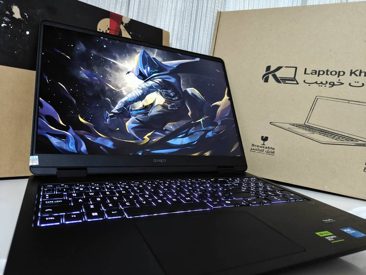 🚀 للبيع: OMEN Gaming Laptop 16 (بحالة Open Box - جديد تماماً بسعر جملة🔥)
💻 المواصفات الاحترافية (Specifications):
🧠 CPU: Intel® Core™ 7 240H ⚡

🎮 GPU: NVIDIA® GeForce RTX™ 5070 (8GB GDDR6) 🚀

🔋 RAM: 16GB DDR5 (5200 MT/s)

💾 Storage: 1TB PCIe® Gen4 NVMe™ SSD

🖥️ Display: 16.0" FHD+ (1920x1200) 🎯

⌨️ Keyboard: White Backlight Keyboard
💿 OS: Original Windows 11 Home 🔷

✨ حالة الجهاز:
Open Box / Like New (جديد تماماً - أصلية بالكامل 📦):

📞 للتواصل (واتساب أو ماسنجر):

📱 رقم الهاتف: ***********

📍 العنوان: كركوك - بنجا علي (کەرکوک - پەنجا عەلی)

🏢 شركة خوبيب للابتوبات - Khubaib Laptops

