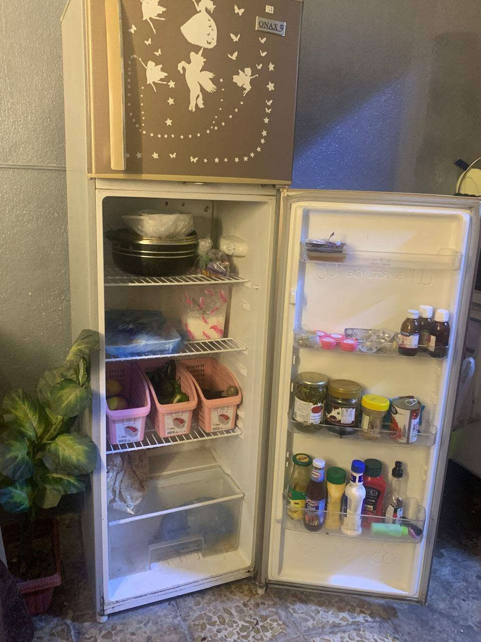 ثلاجه نظيفه ومجمده تجميدهن كلش حلو وسعر مناسب المجمده 150-الثلاجه ب100 ***********
