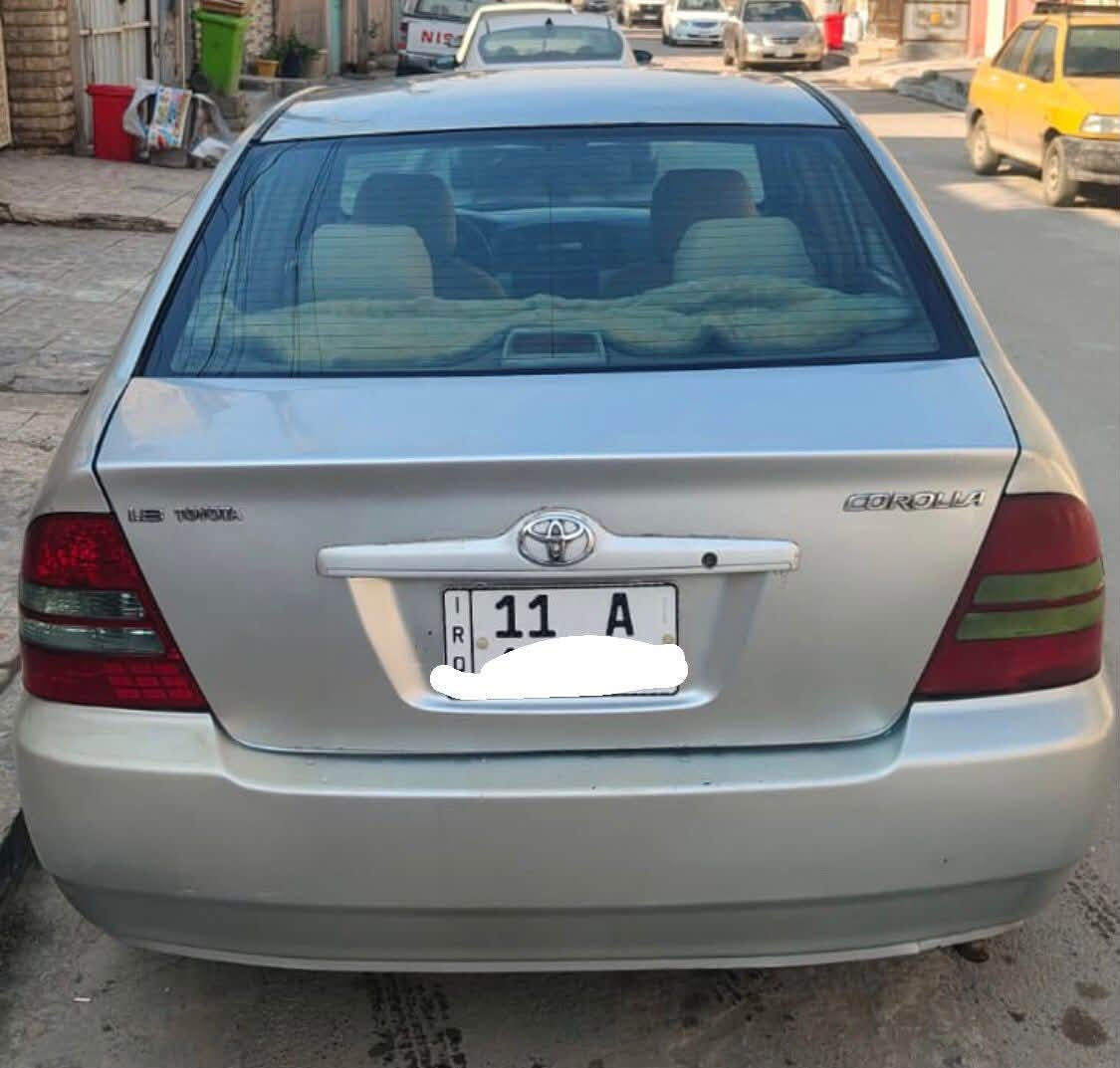 السلام عليكم
كورلا بيكاتشو وارد خليجي 2002
محرك 1800 وكير مكفول.
تبريد شغال
تخم تاير وباتري جديد لايت زنون
مصبوغة احزام اثر جراد 
ضربتها جاملغ خلفي
رقم بغداد دولي وسنويتها 2030 والسيارة بأسمي
السعر ٦٨ 
الاتصال ***********
مكان / بغداد الشعب
