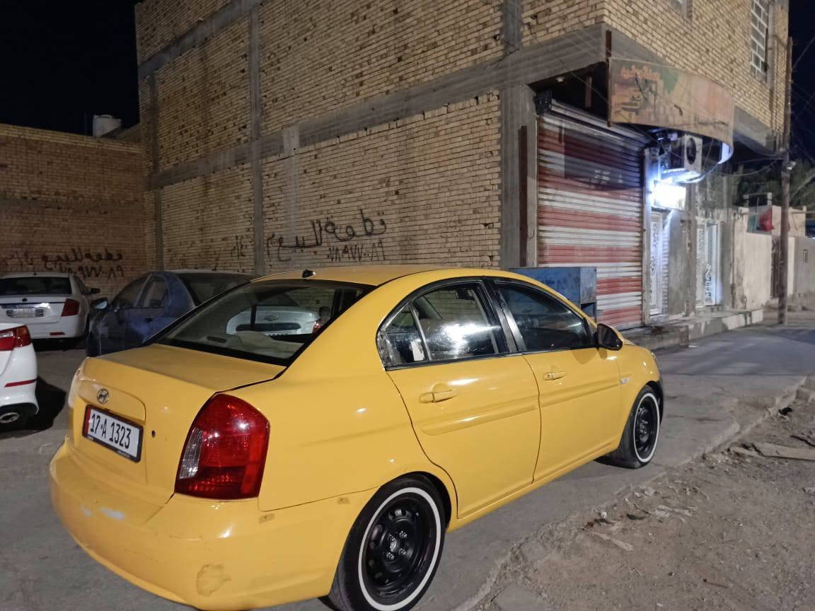 اكسنت 2008 خليجي جاهزه من كلشي رقم مثنى انگليزي بسمي  مكفوله من التبديل  مصفره هيئه ومرور سنويه جديده مكاني ناصريه سعرها ب70 وبيه مجال للاتصال ***********
