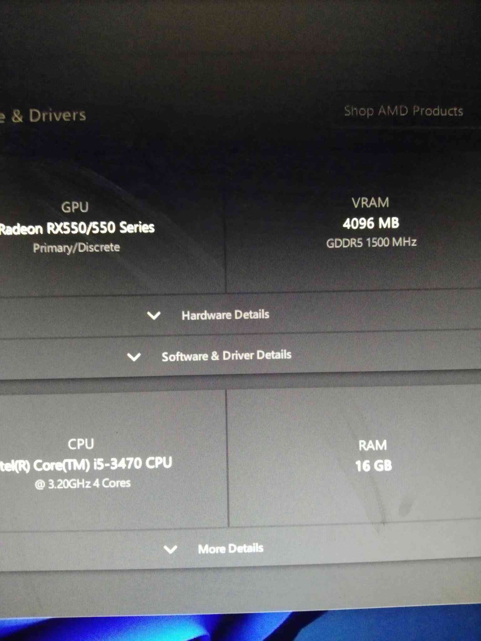انتل i5-3470 • كرت RX550 4GB • كيس فقط