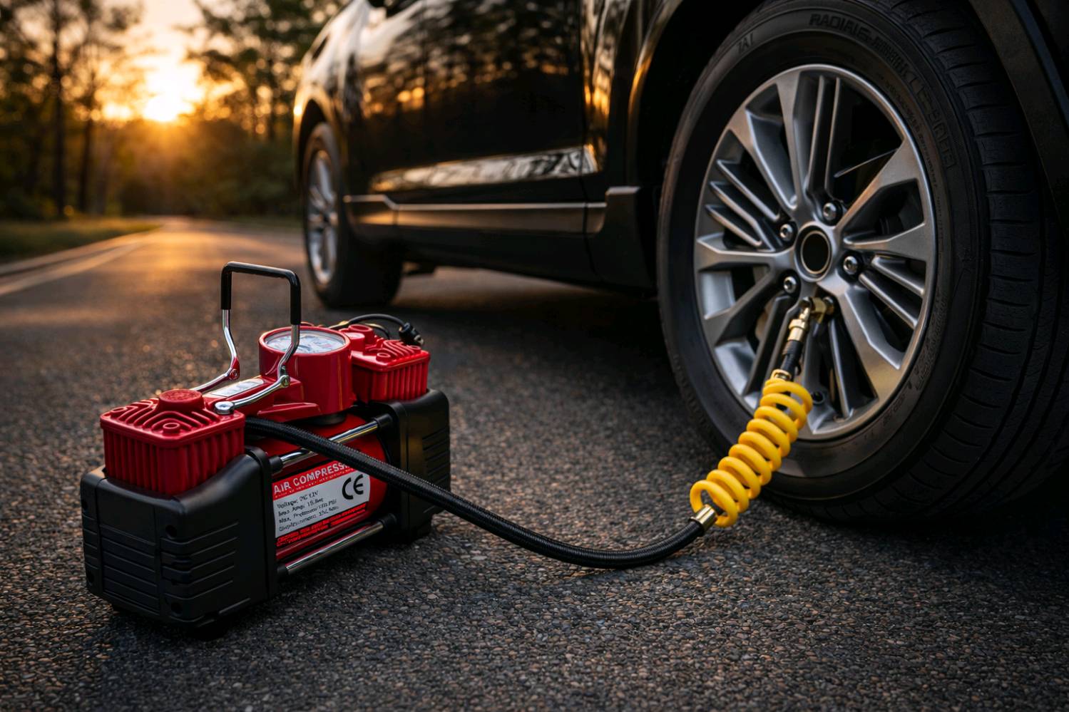 كمبريسر محمول • 12V • 150 PSI