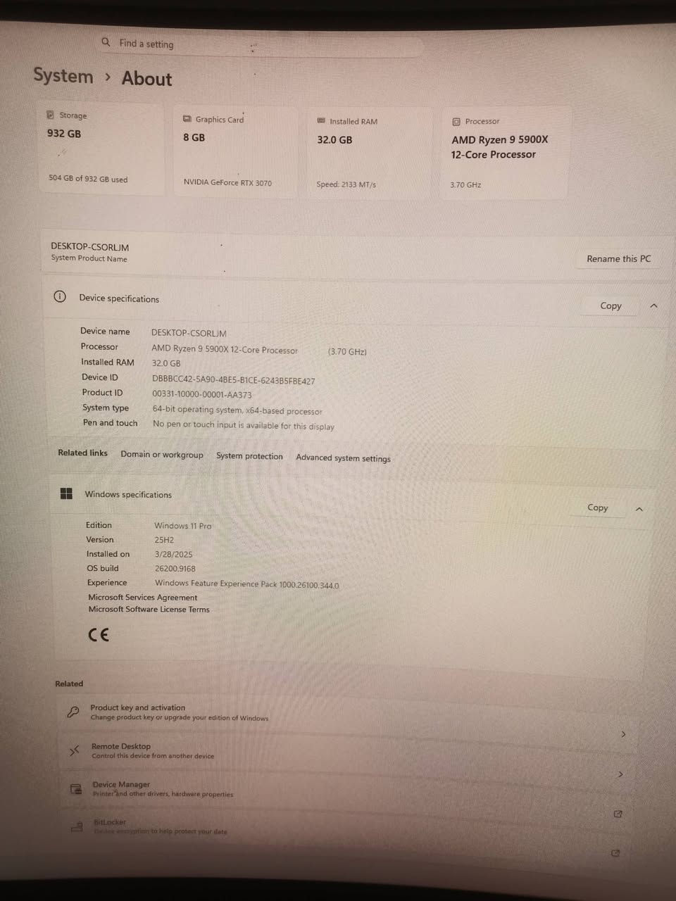 RTX 3070 • رايزن 9 5900X • ٣٢ جيجا رام