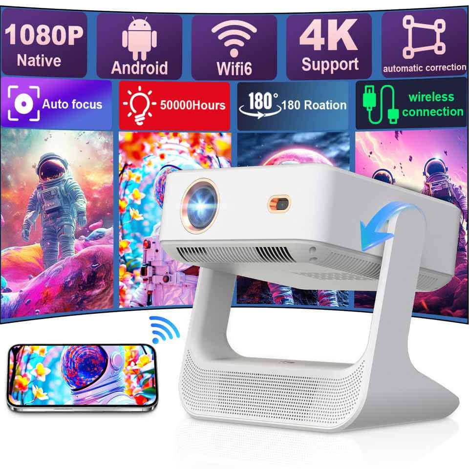 بروجكتر A2 • فول HD ١٠٨٠p • اندرويد نتفلكس