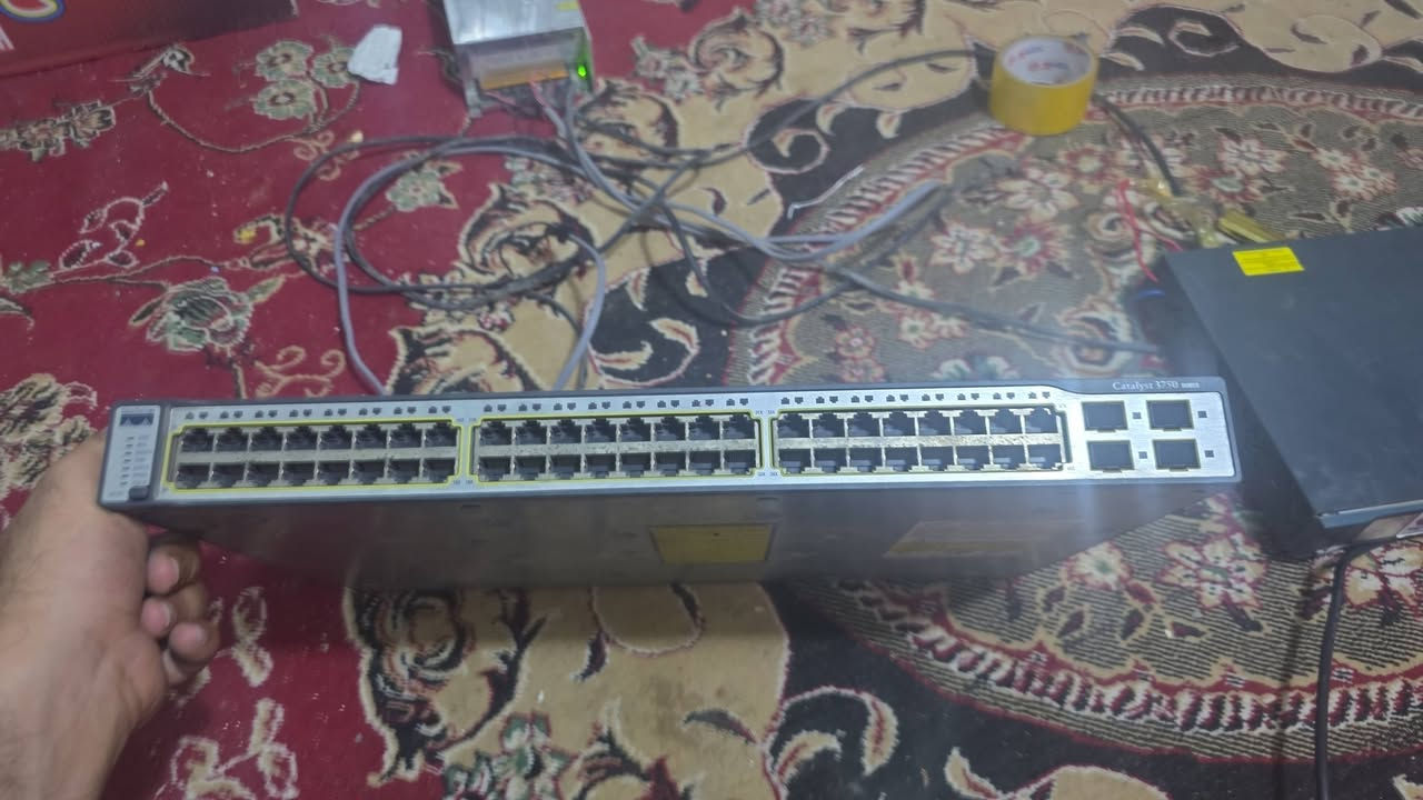 اجهزه انترنت للبيع بسعر رخيص
Cisco Catalyst 3750
سسكو 3750 
4 منفذ sfp 
48 بورت
الجاهز مستخدم سابقا عند شركة جزيرة بغداد 
للبيع 
السعر ١٤٠ 
مروحه بورتات كلهن شغلات ١٠٠%
_______________________________________
سسكو 2960-S
2 بورت + 2 sfp.
10g 
24 بورت كيكا 

مال ربيترات 
سعره ١٦٠ 
شغال عل الفحص
________________________________________
سسكو 2960 
2 بورت كيكا 
48 بورت 100 
للبيع ٥٥ الف مع التوصيل 
________________________________________
سسكو 2960
2بورت كيكا 
2 sfp كيكا 
48 بورت 100
للبيع
 السعر ٩٥  مع التوصيل 
________________________________________
30 قطعه 
نانو ستيشن xm 
عل الفحص كلهن شغلات بورتين 
سعر القطعه 25 مفرد 
جمله شلعه وحده 22
________________________________________
3011 
يشتغل ويرسته وحده 
ما اعرف شنو مشكلته 
للبيع بسعر ٦٠ 
________________________________________
12 قطعه باور بيم 
شرط النظافه والشغل للبيع 
سعر القطعه ٥٠ الف 
________________________________________

للاستفسار الاتصال على الرقم 
*********** 
او التواصل على الخاص
