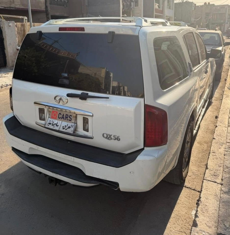 سلام عليكم انفينتي Q56 2007 للبيع ابيع حزام 7 راكب مقاعد جلد تبريد ثلج كلوبات زنون عالي ناصي رقمها سليمانية عليها غرامه 4 ورقات ينزل من سعرها سعر سياره 90 ورقه مكان سياره بغداد الاستفسار ***********
